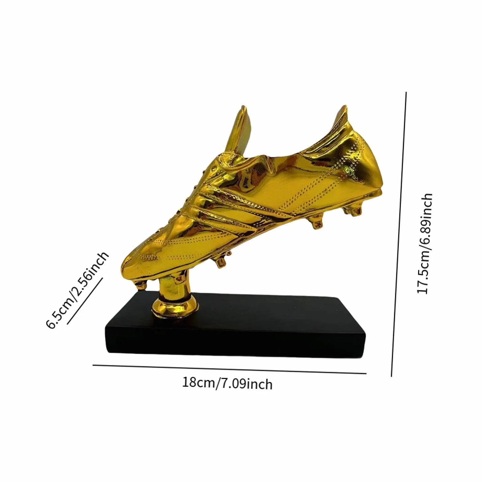 MagiDeal Scultura Trofeo Scarpa d'Oro Calcio, Statuetta in Resina, Artigianato Scarpe da Collezione