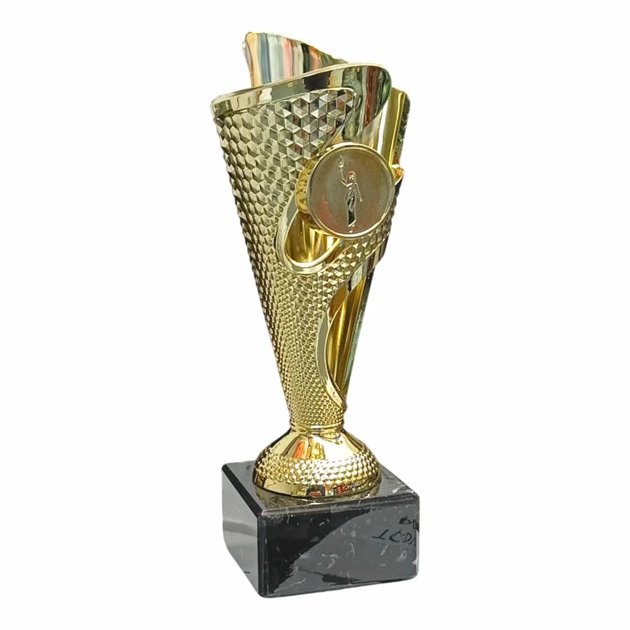Targhetta personalizzata Coppa dorata 17,50 cm
