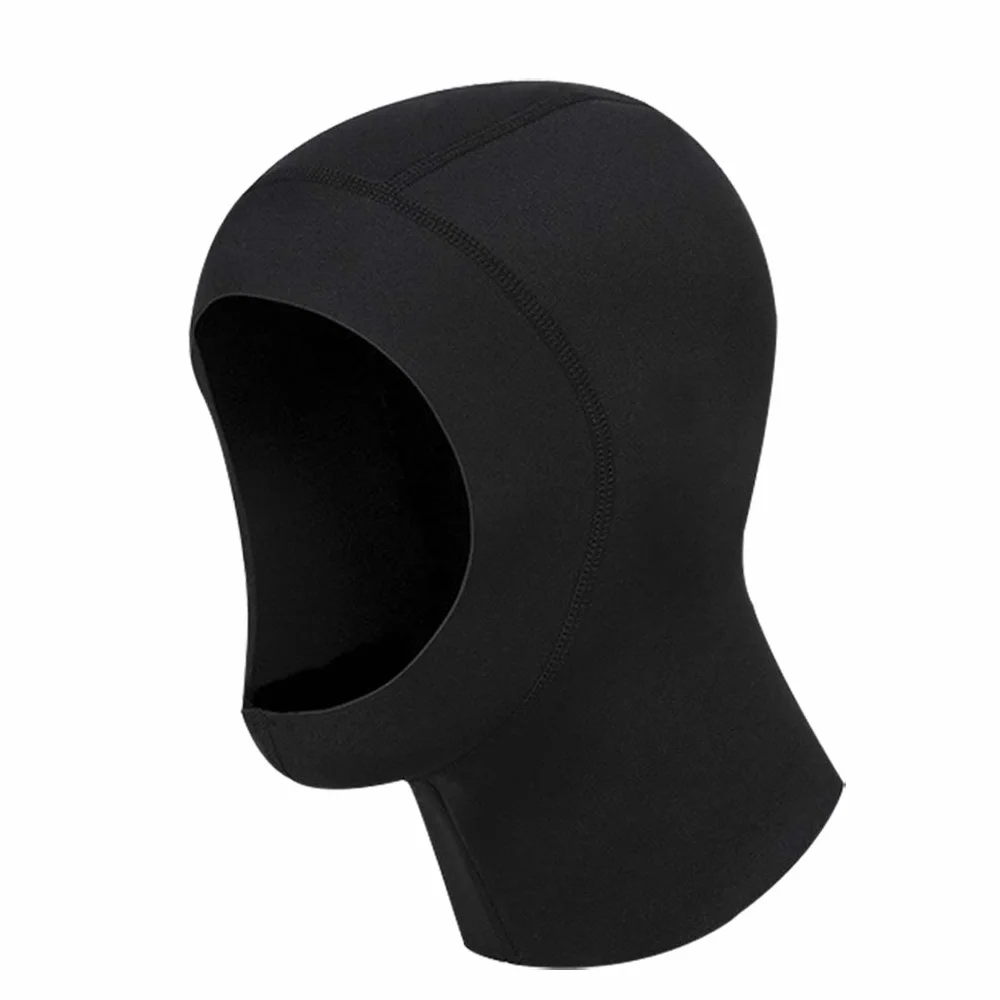 Cappellino in neoprene nero 1 mm protezione solare surf nuoto pesca subacquea snorkeling