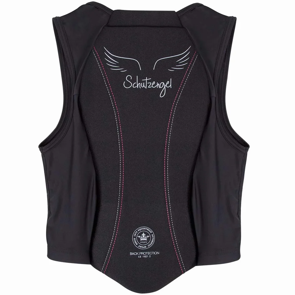 PFIFF 102842 - Paraschiena per bambini, misura S, colore: Nero/Rosa