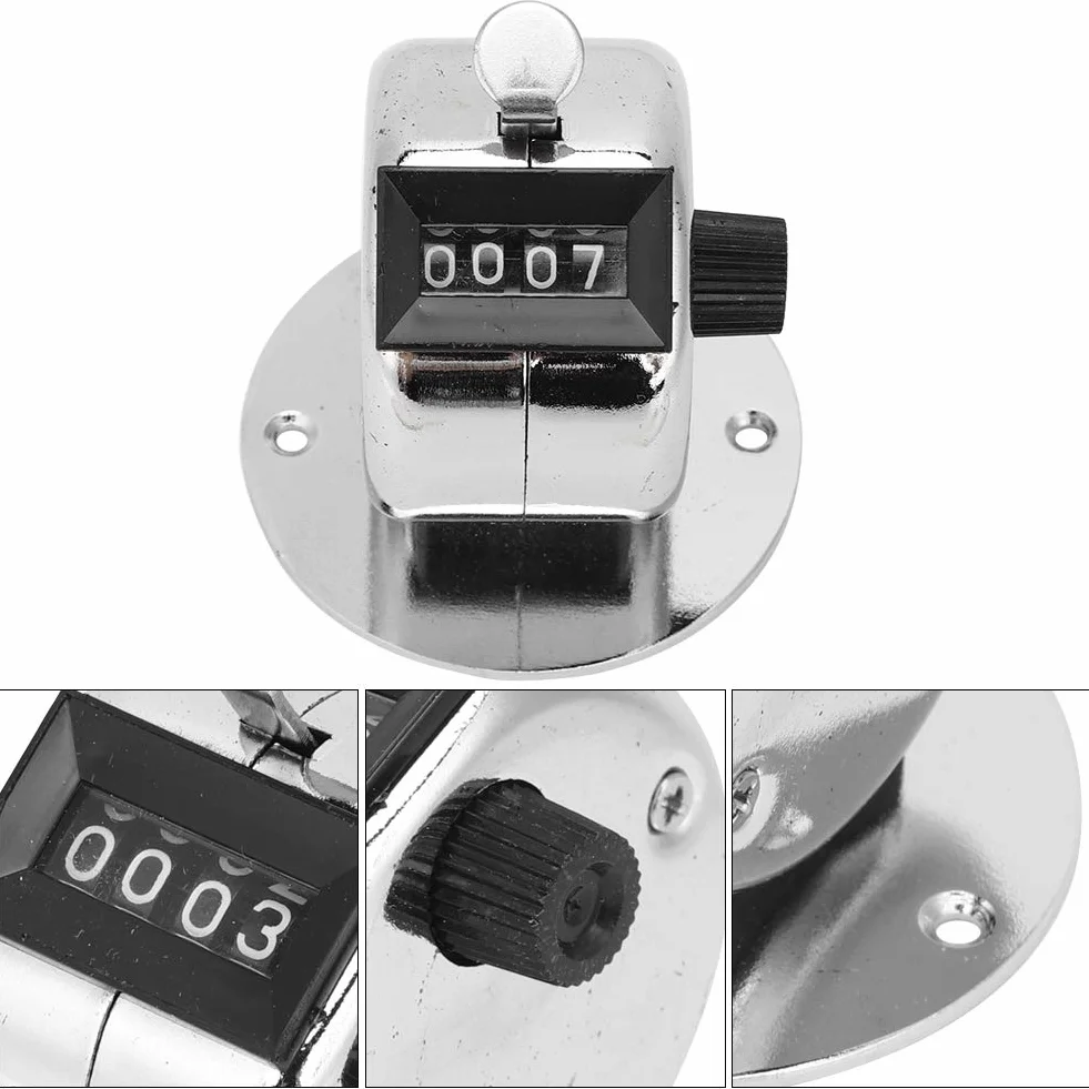 Contatore Manuale Clicker in Acciaio Inossidabile 4 Cifre Meccanico