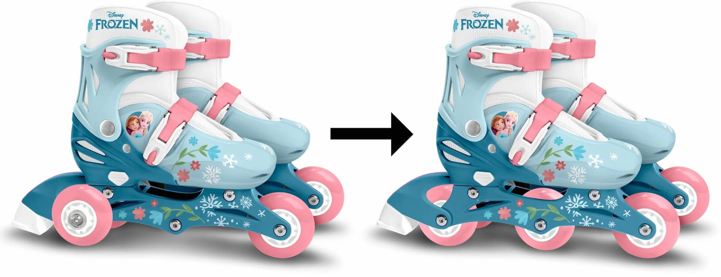TRISKATES Regolabile 2 in 1 Frozen 2 27-30 Blue White Rollers