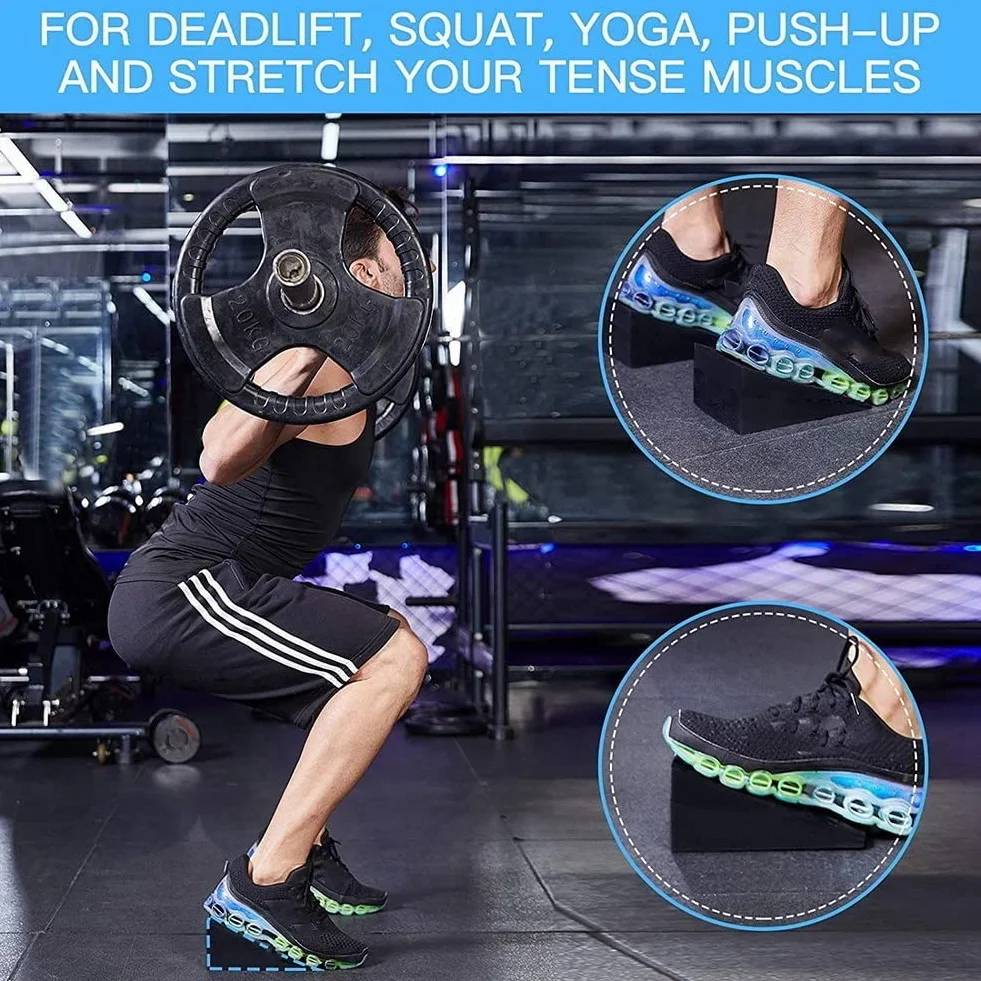 Rampa per Squat Regolabile con Piastra Inclinabile per Squat e Stacchi