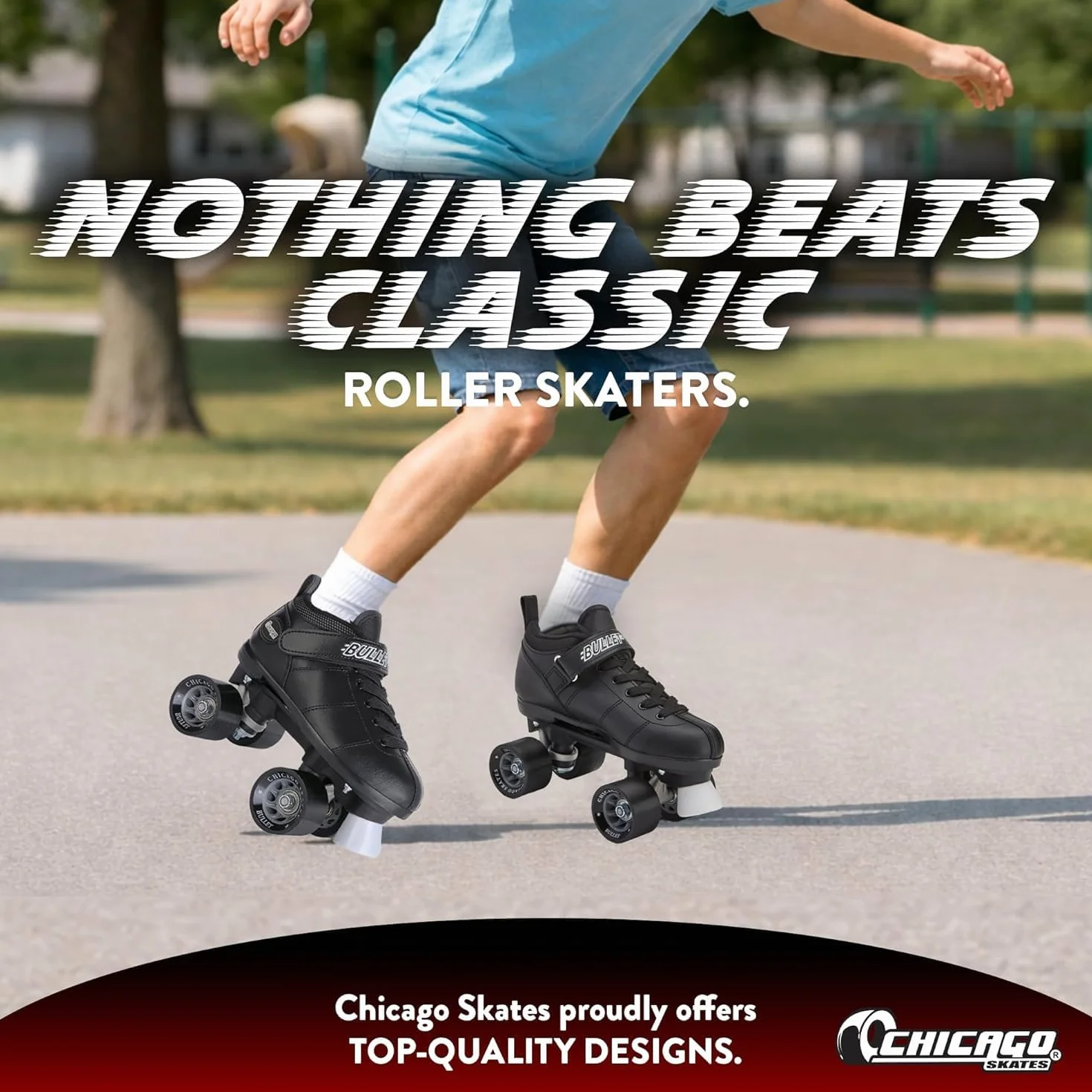 Chicago Skates Bullet Pattini a rotelle da uomo