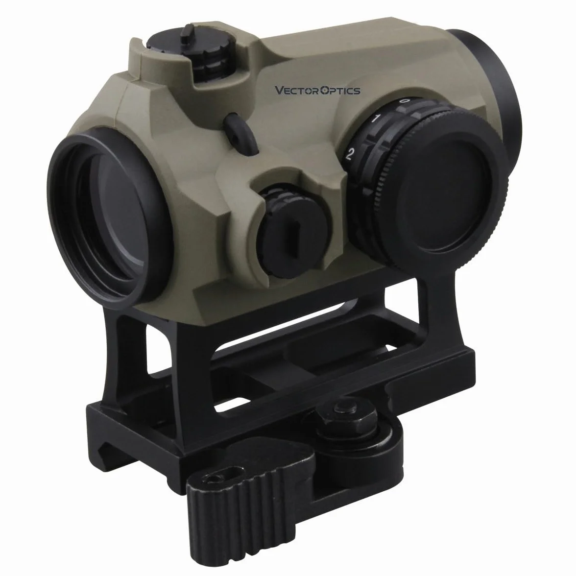 Vector Optics Maverick-III 1x22 SOP Red Dot Visiera Dark Earth Rubber Cover