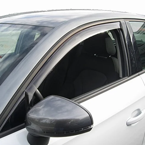 TEMA. Coppia Deflettori d'Aria o antiturbo Anteriori per Fiat 500 elettrica (3 Porte) dal 2021 in Poi