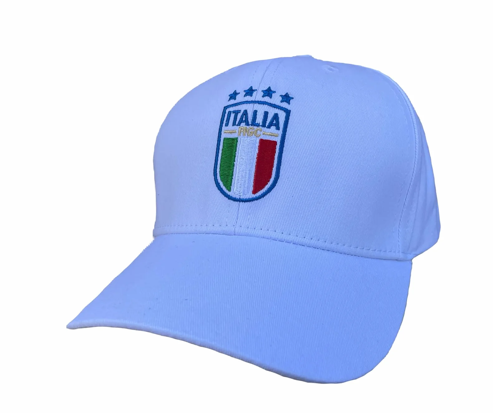 Cappello Italia Ufficiale Nazionale Calcio Berretto Tifoso Azzurri Bianco