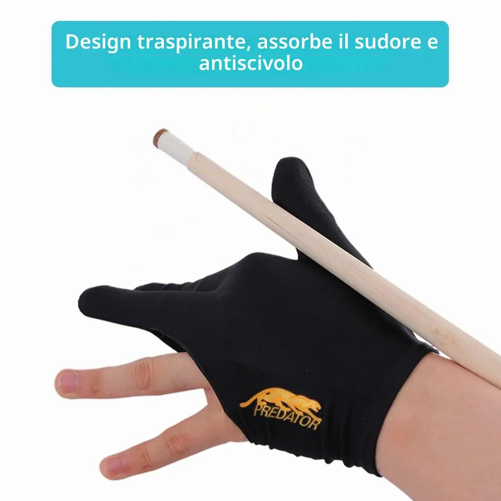Tokaneit Guanti da biliardo estensibili unisex