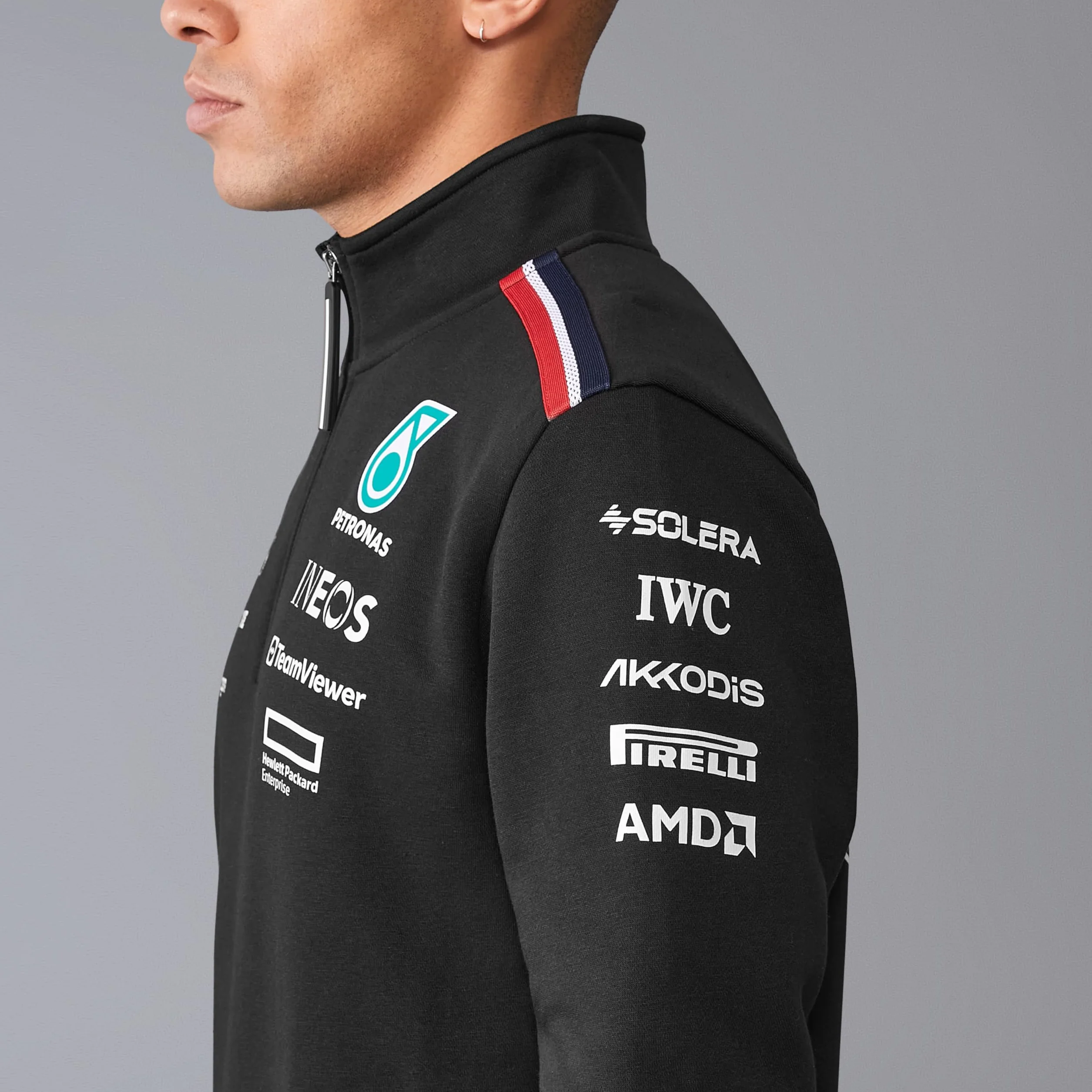 Mercedes AMG Petronas F1 Team Maglione 1/4 Zip Nero M 2024