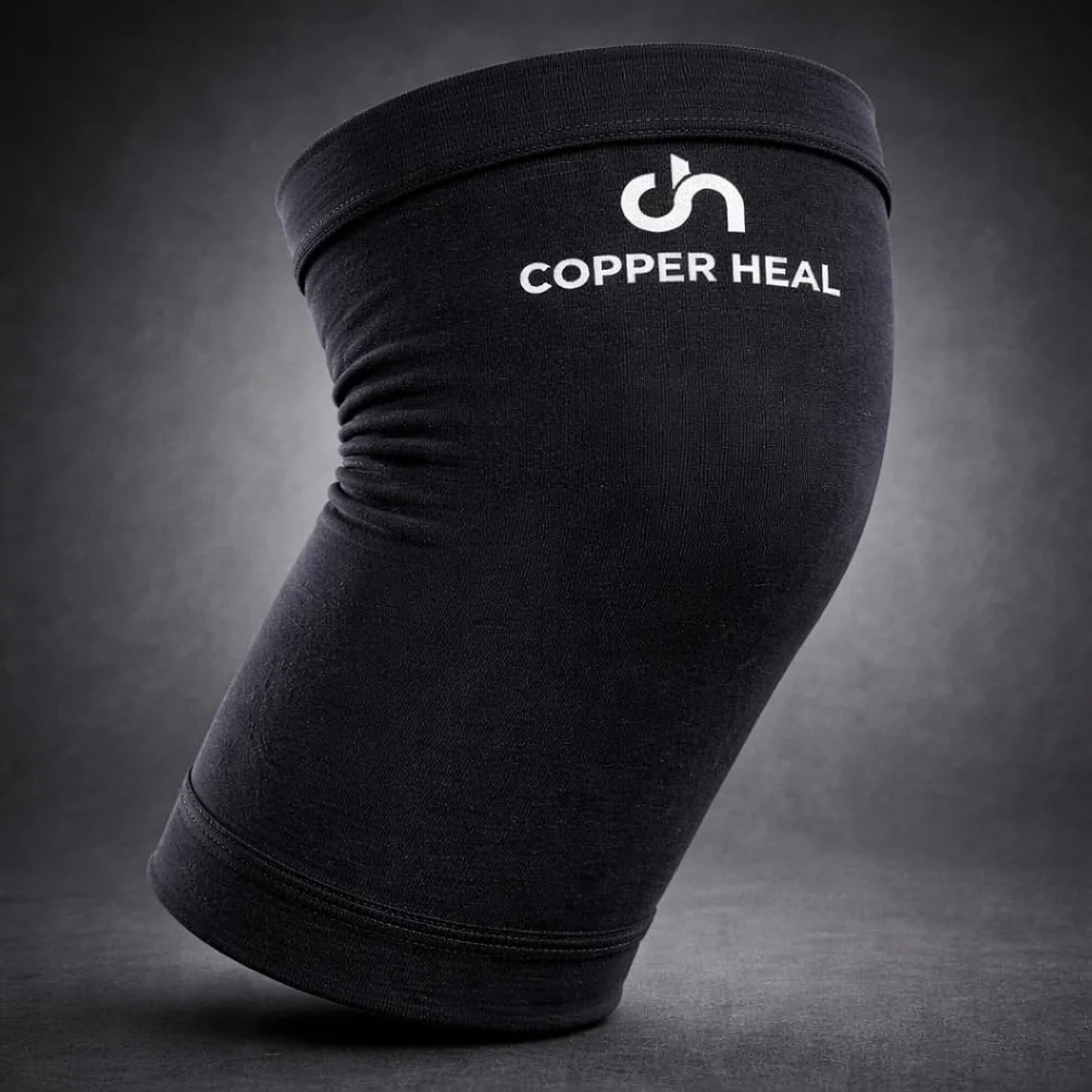 COPPER HEAL FASCIA COMPRIMENTE Ginocchiera Tutore Gomito Recupero Medico Infuso Rame Supporto Stiff Muscoli Articolazioni Tendinite Braccio Avvolgente XL