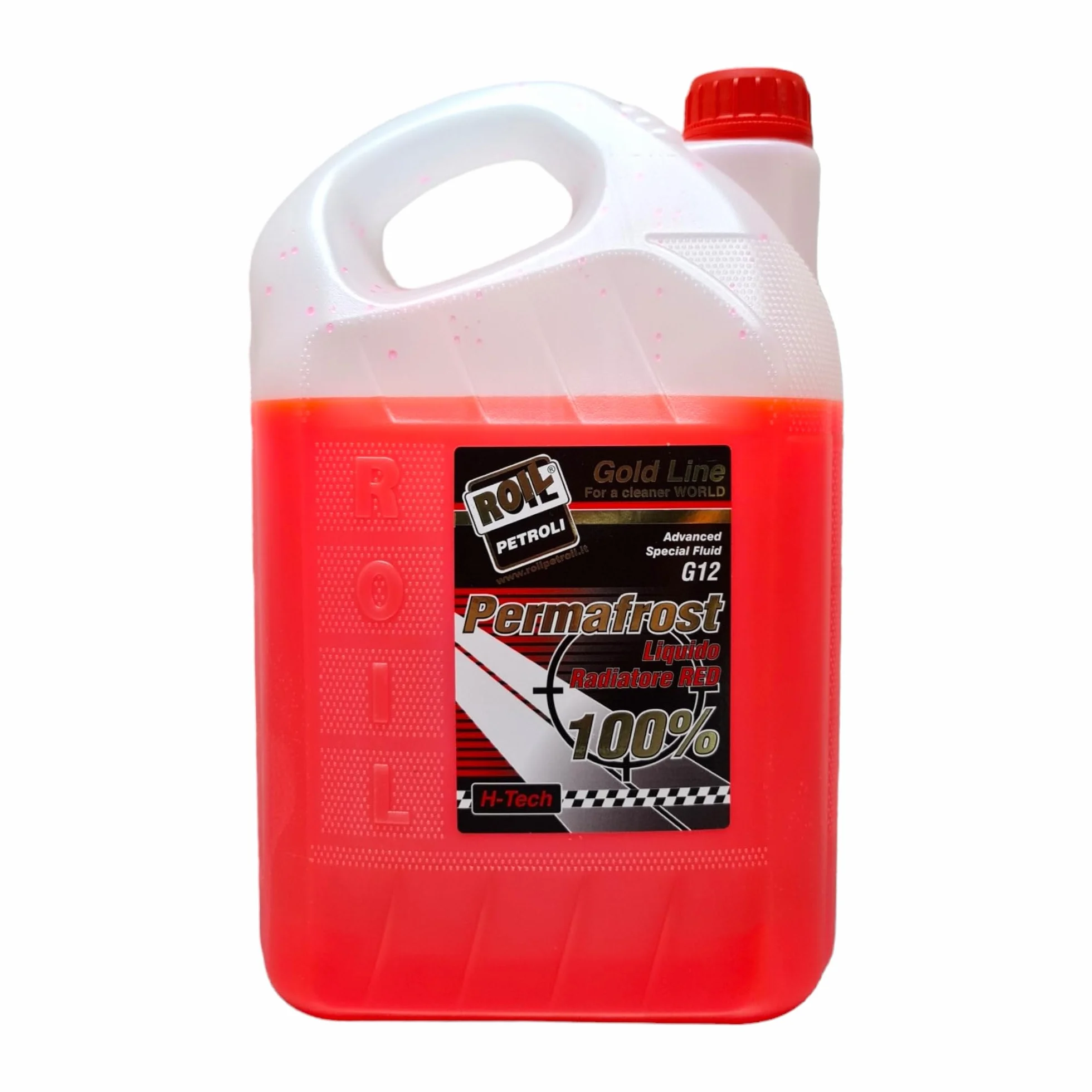 Roil PERMAFROST ANTIGELO Rosso G 12 SUPERCONCENTRATO Diluito al 50% con Acqua, Si ottengono 10 Litri di Liquido Pronto all'Uso con Protezione -40° +120° (5 kg.)