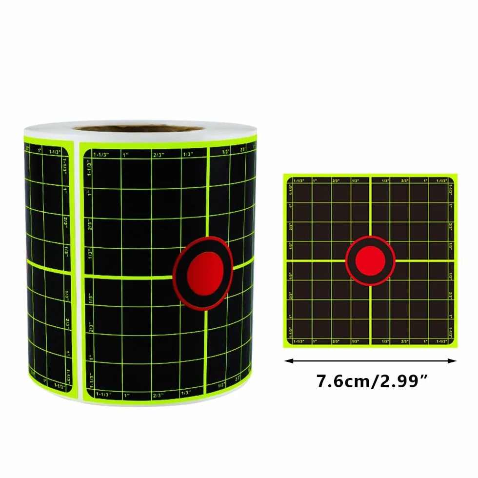 Bersagli Autoadesivi Splatter 200 Pezzi 7.6 cm, Adesivi per Tiro, Fucili, Pistola, Interni ed Esterni