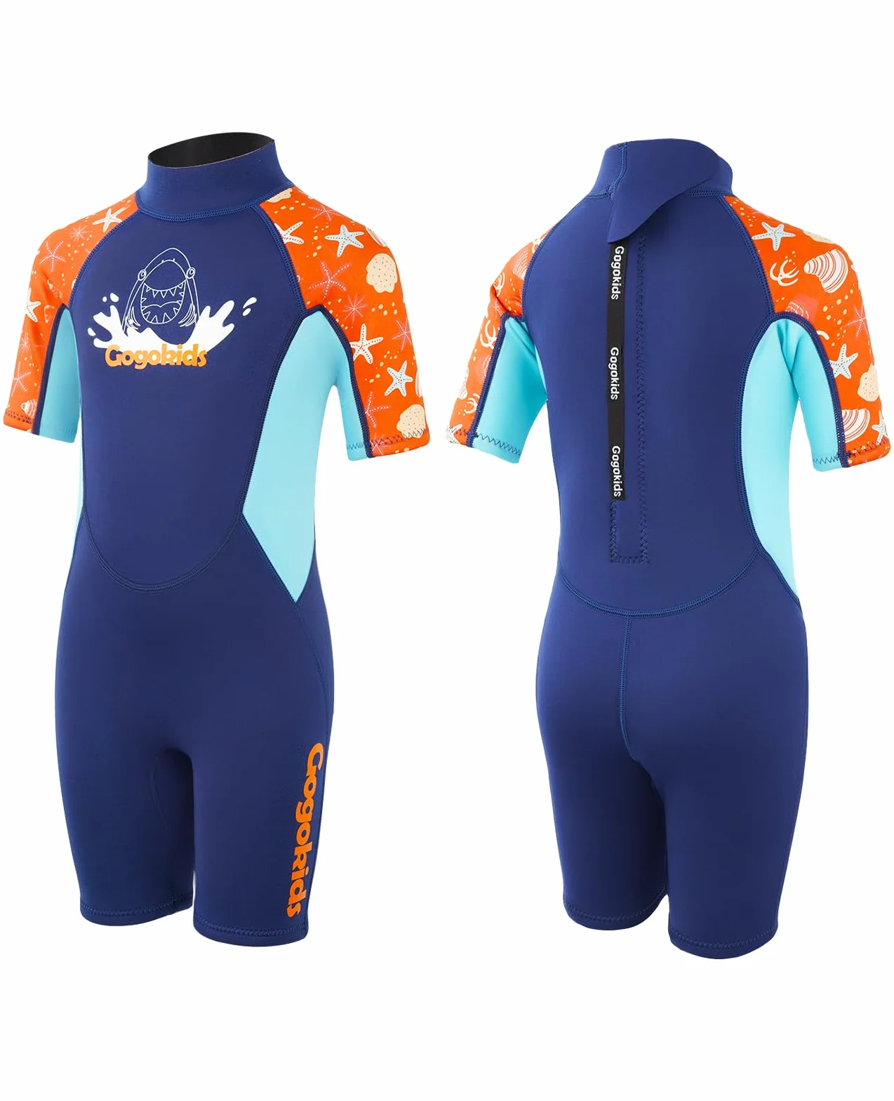 Gogokids Tuta in Neoprene da 2,5 mm per Bambini e Ragazze - Corta Un Pezzo per Sport Acquatici, Surf, Nuoto, Immersioni, Snorkeling