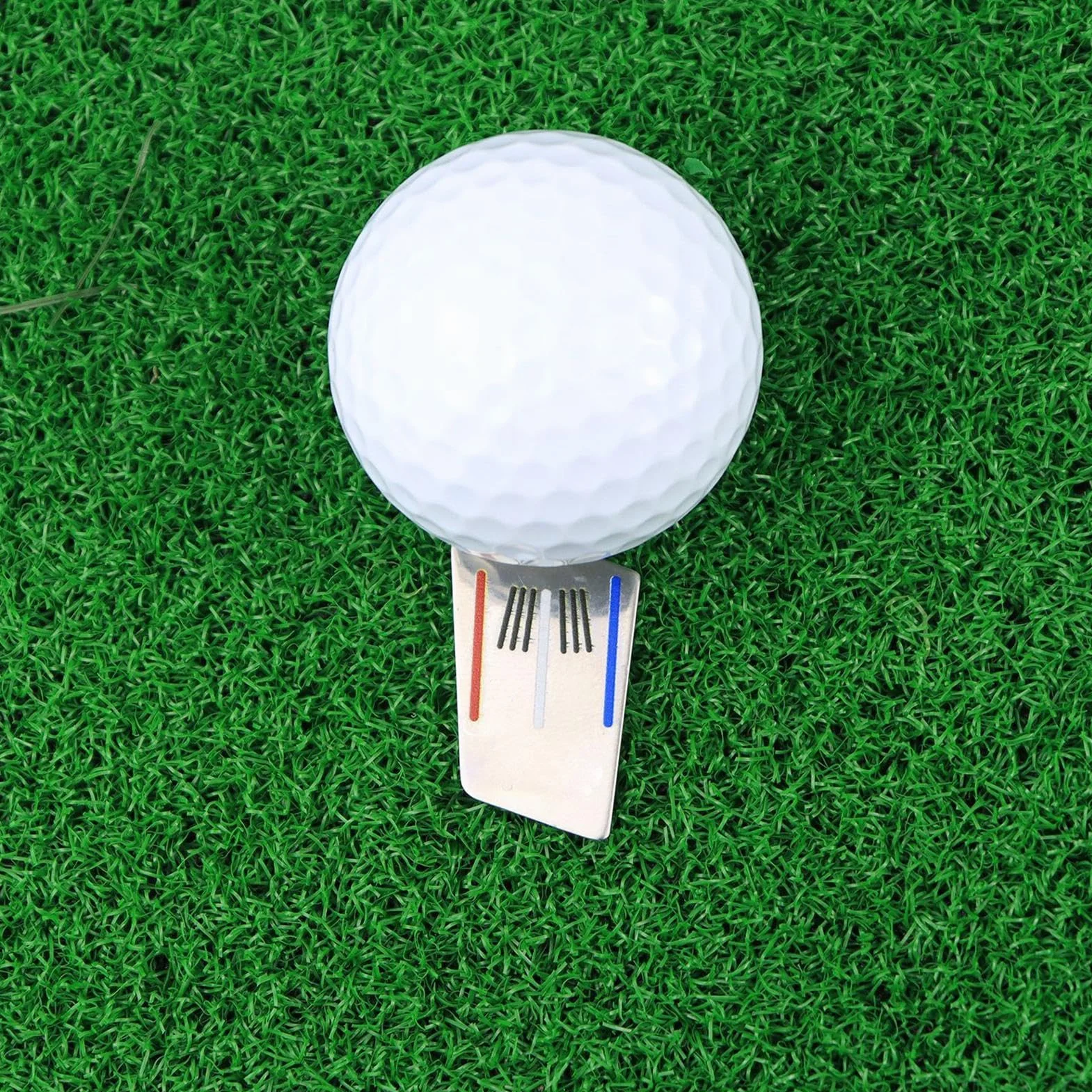 Metal Golf Divot Repair Tool – Green Pitchfork Grass Patch Marker
