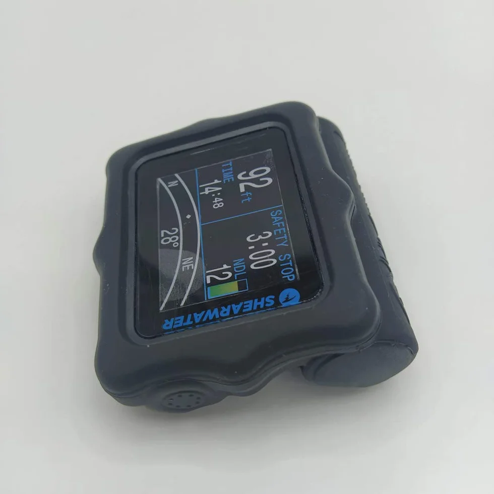 Cover protettiva in silicone per Shearwater Perdix/Perdix 2 / Perdix AI Diving Computer (nero)