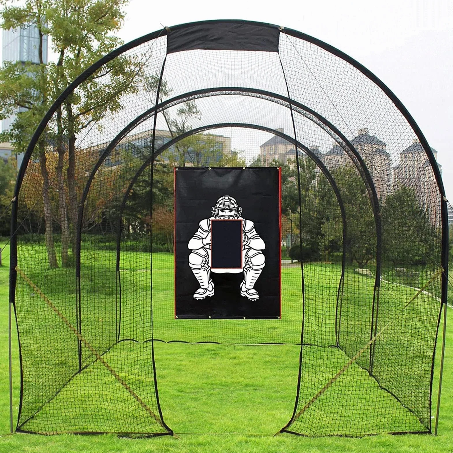 Generico Baseball Pitching Training Net Cloth | Oxford Cloth 122×183cm Strike Target Batting Screen Outdoor Softball Training Aid for Pitching Accuracy Practice Sports Equipment