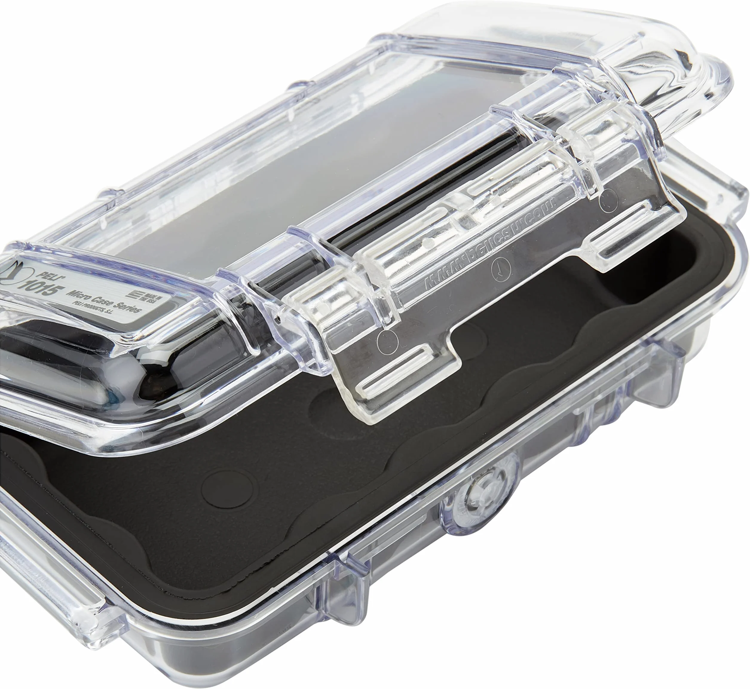 PELI 1015 Extreme Micro Case IP67 Impermeabile 0,3L Trasparente/Nero