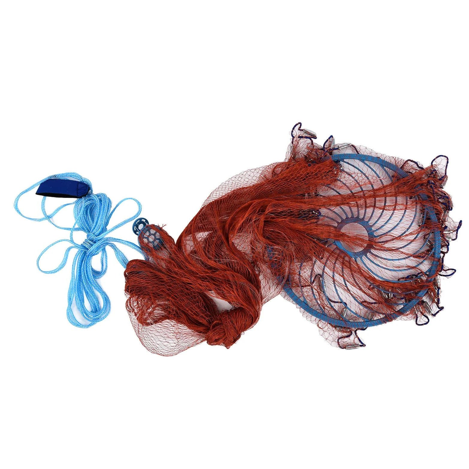 KUIDAMOS Rete da Pesca da Lancio a Mano Colata Flessibile Automatica per Laghetto per Pesci Facile da Riporre Accessorio da Pesca Portatile All'aperto per L'oceano, Ampia Gamma di Utilizzo