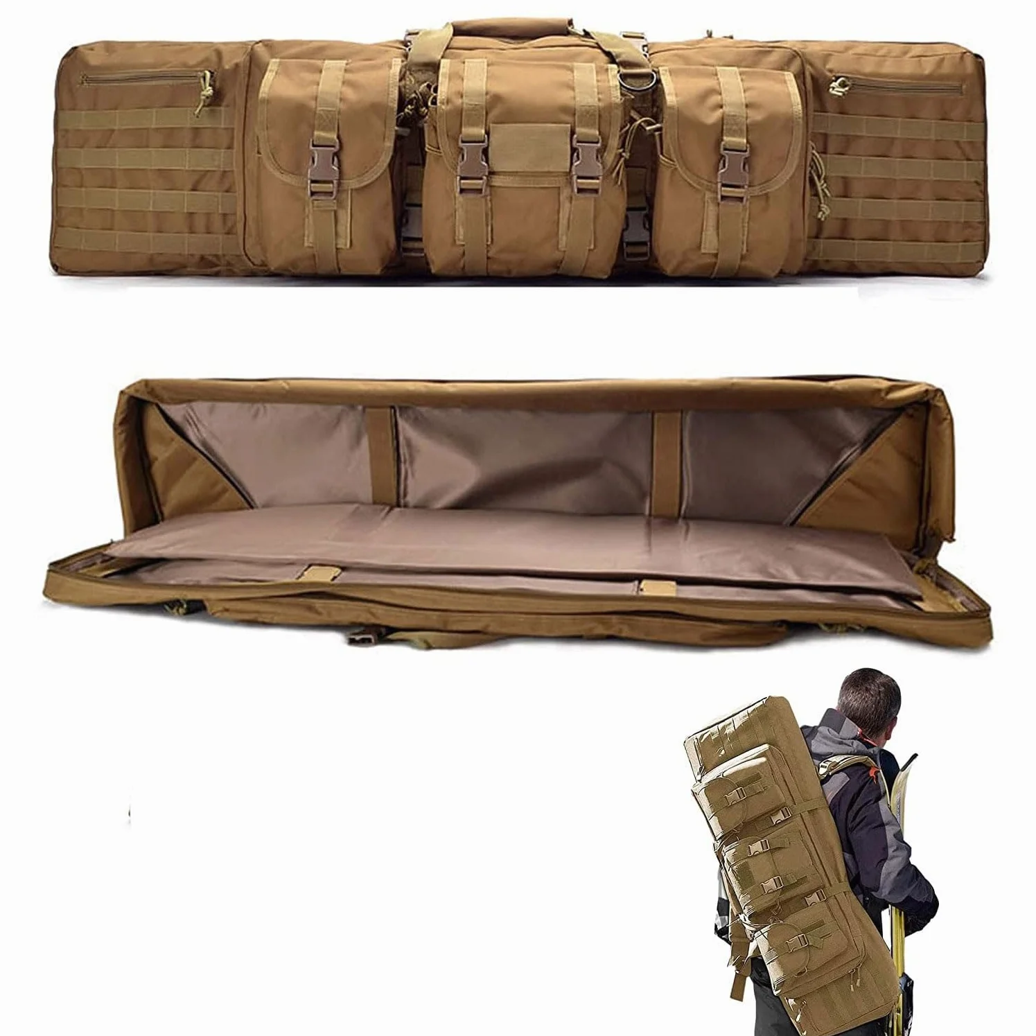 Borsa Tattica per Fucili Custodia,Custodie Per Carabine Escursionismo Zaino Da Caccia Attrezzature Tattiche Borse Per Pesca, Caccia, Tiro Sportivo