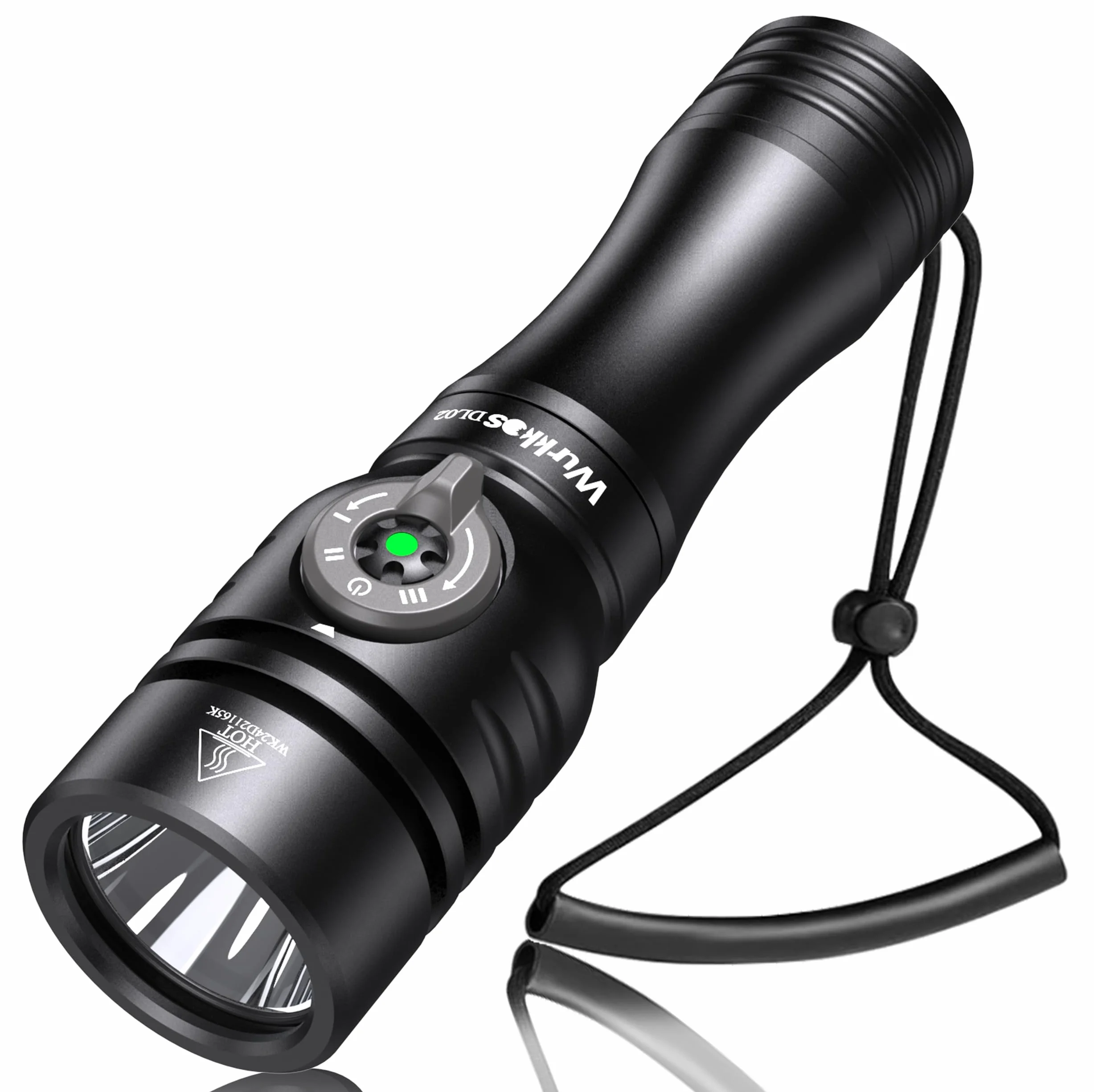 Wurkkos DL02 Torcia Subacquea Ricaricabile 3000 Lumen LED IPX8 Impermeabile - Nero