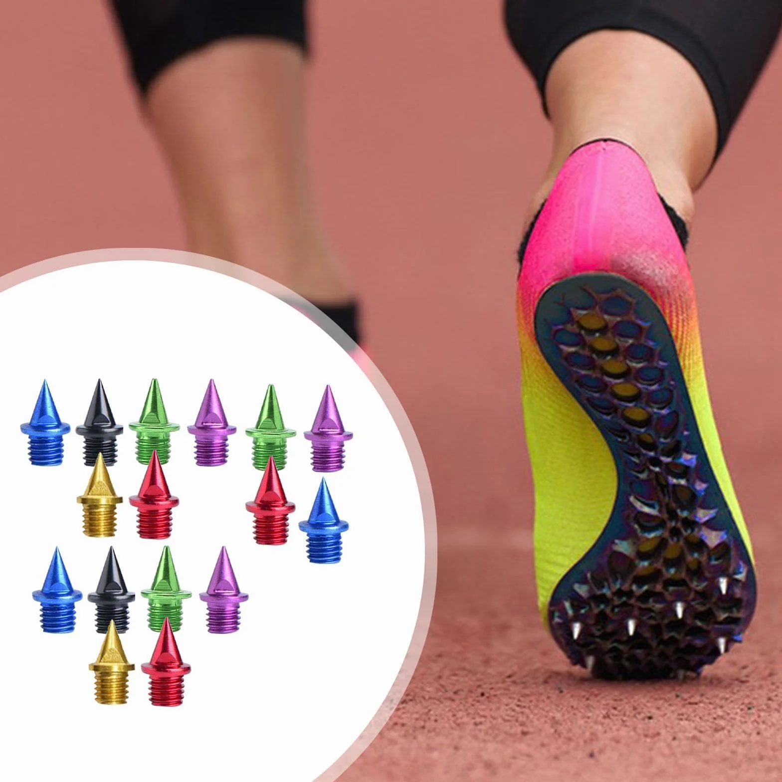 Perfeclan chiodi da corsa per scarpe da pista, chiodi di ricambio per competizione all'aperto