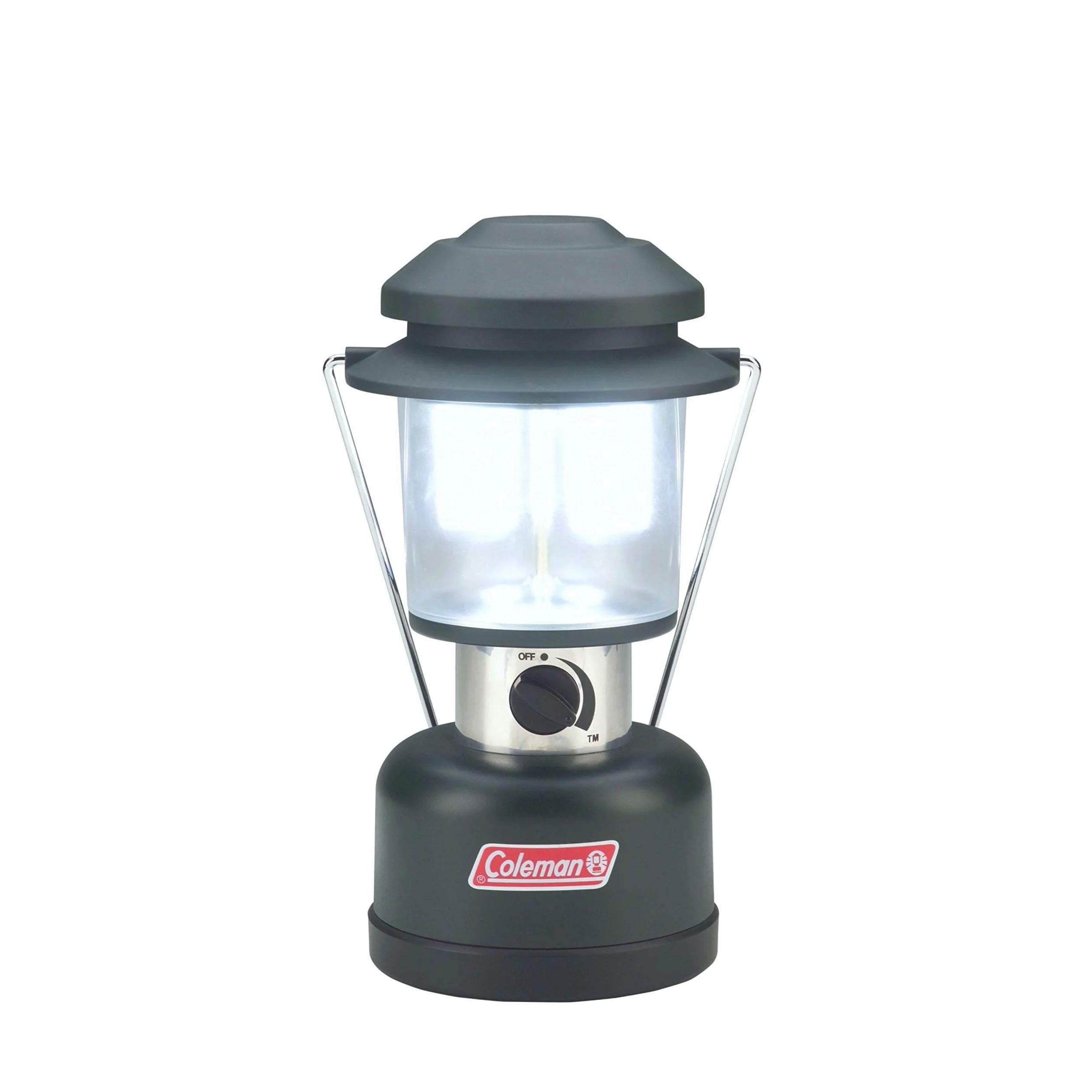 Coleman Lanterna a LED doppia da 390 lumen, 4 lampadine LED a vita forniscono una luce efficiente e a risparmio energetico, impostazioni di luminosità personalizzabili e design resistente all'acqua