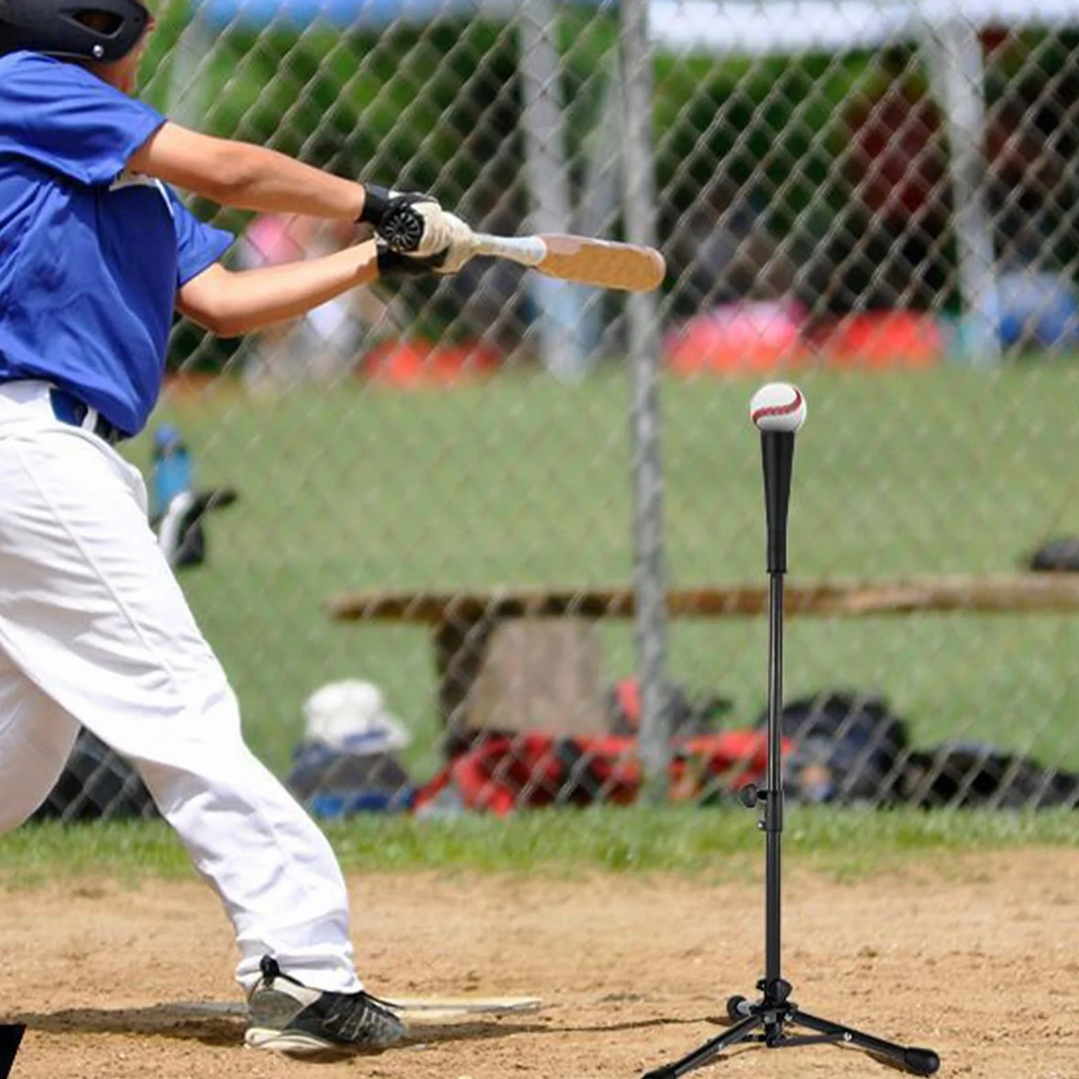 Tee da battuta per baseball, altezza regolabile T Ball Batting Tee, con borsa, supporto ergonomico, treppiede riutilizzabile per lancio softball età 3-8 anni sicurezza portatile