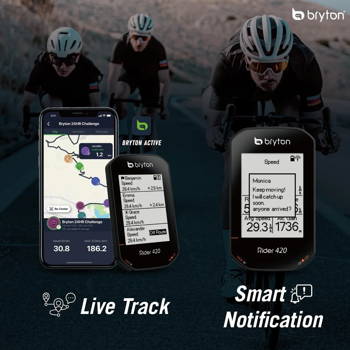 Bryton Rider 420 2.3 Pollici LCD Wireless GPS Bike Computer Compatibile con Bike Radar, 35 Ore Batteria, Navigazione Turn-by-Turn, Bluetooth ANT Impermeabile