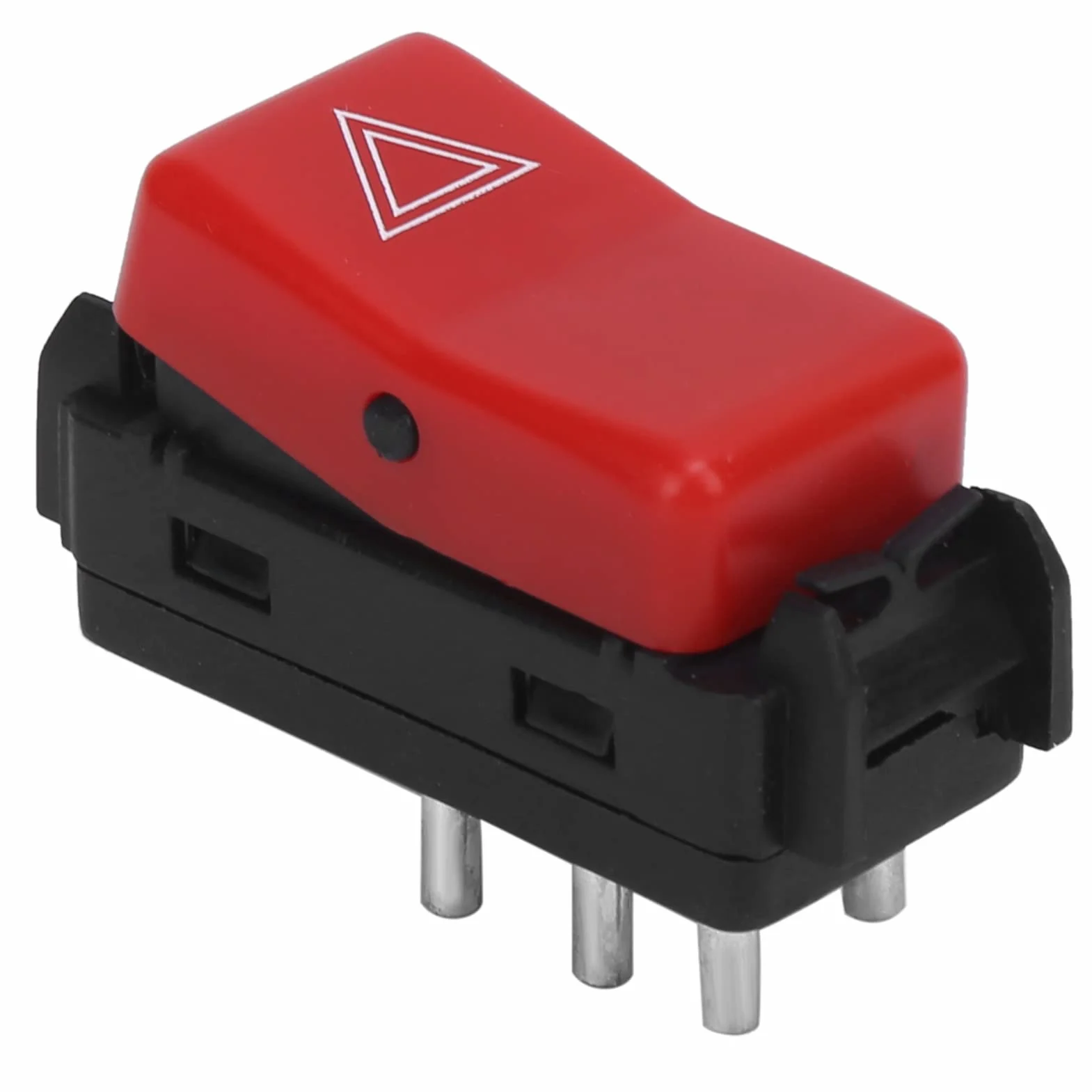 Cosiki Interruttore Luce di Emergenza di Emergenza Rosso di Ricambio per W124 W201 W202 Robusto ABS + Metallo