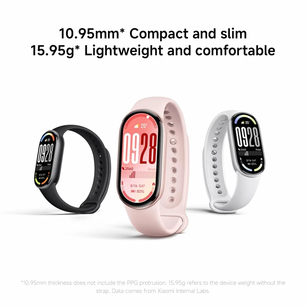 XIAOMI Smart Band 10 Bracciale Fitness, autonomia 21 gg, ricarica rapida, 150+ modalità sportive, monitoraggio sonno, HyperOS 2.0, resistenza 5 ATM, Nero