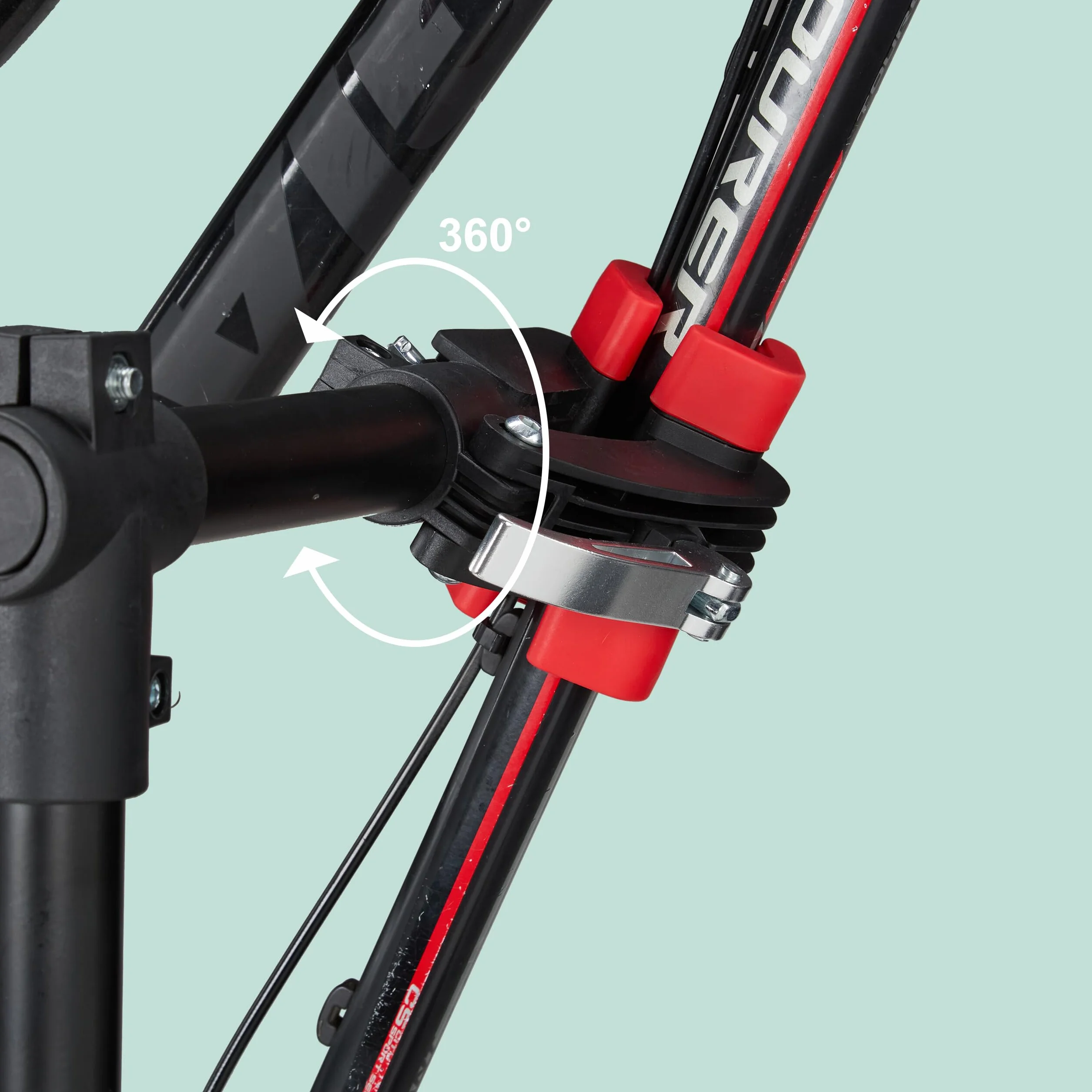 Relaxdays Supporto per Bicicletta, Stand Tripode da Riparazione, Acciaio, Nero