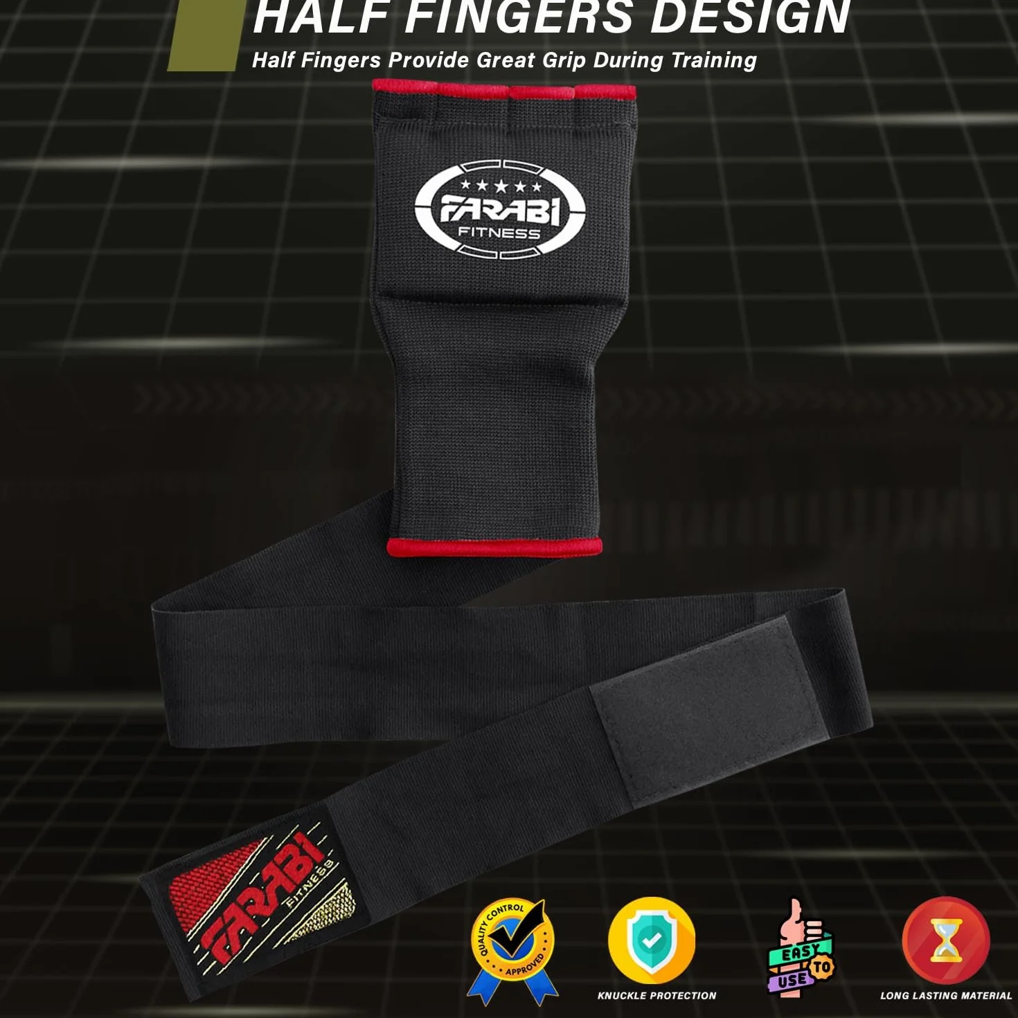 Farabi Sports Sottoguanti Boxe Adulti Fasce Boxe Allenamento MMA Muay Thai