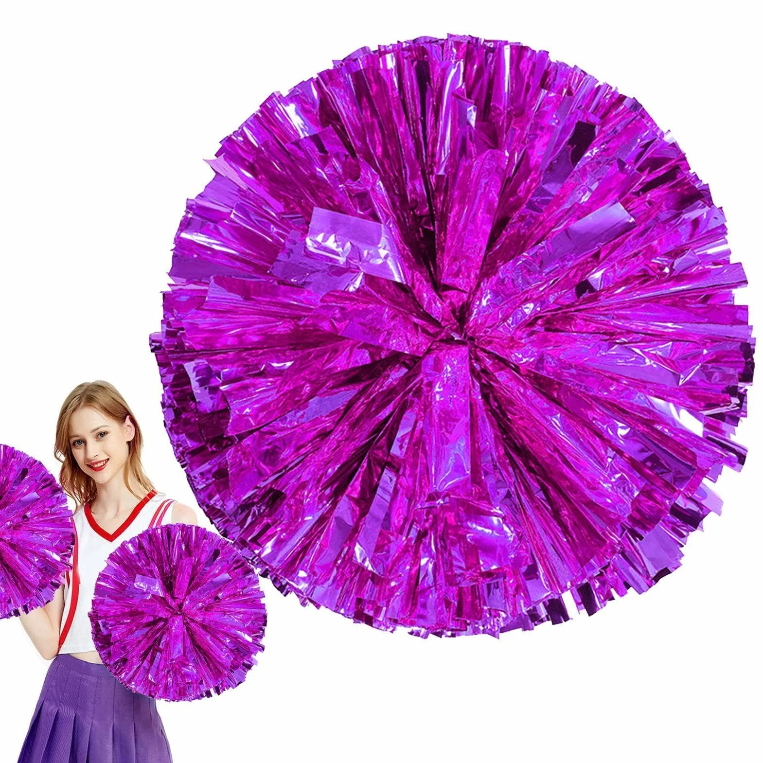 Wusideday Cheerleader Poms 30 cm 11.8 pollici per bambini adulti