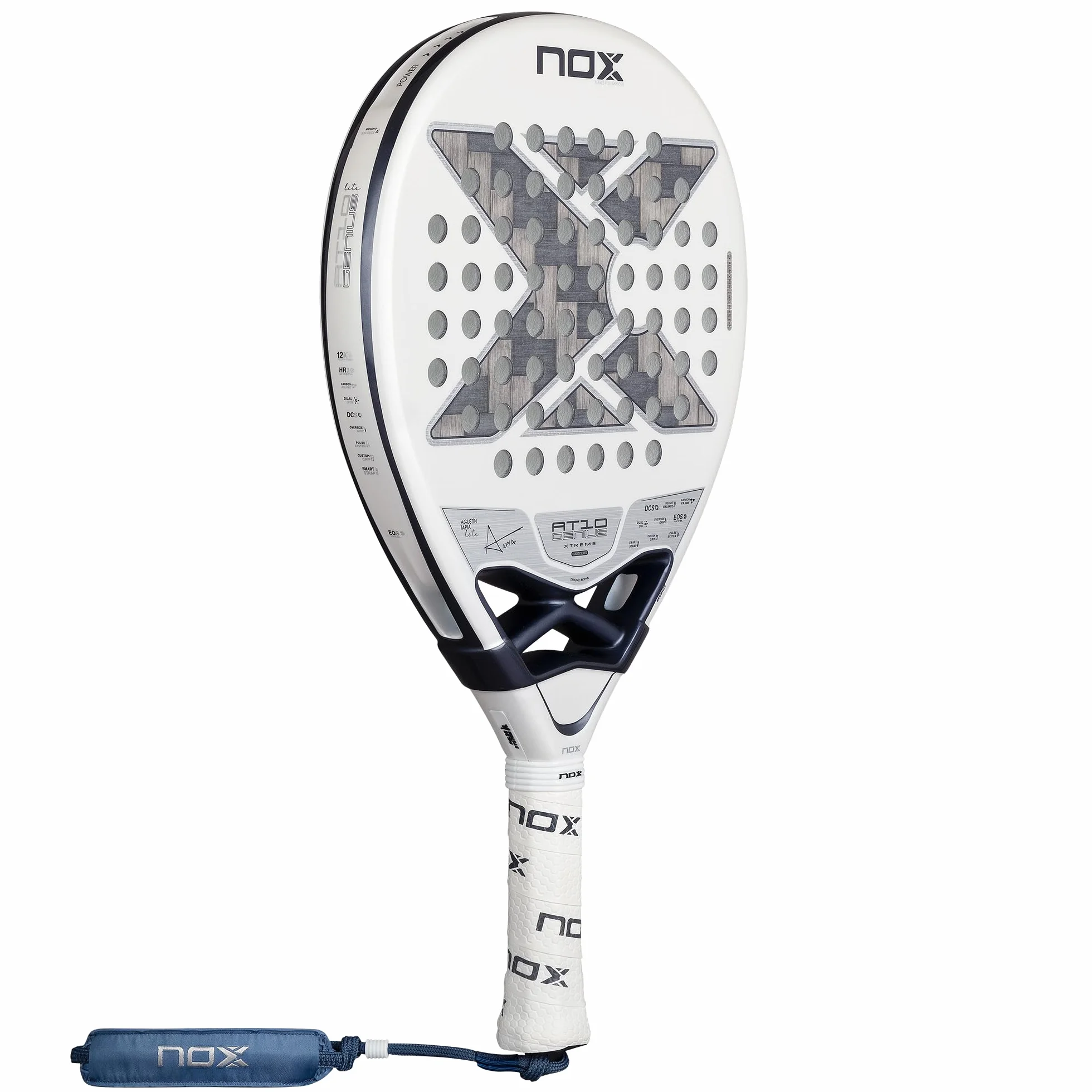 Nox Agustin Tapia AT10 Genius 12K Xtrem Lite Racchetta da paddle multicolore