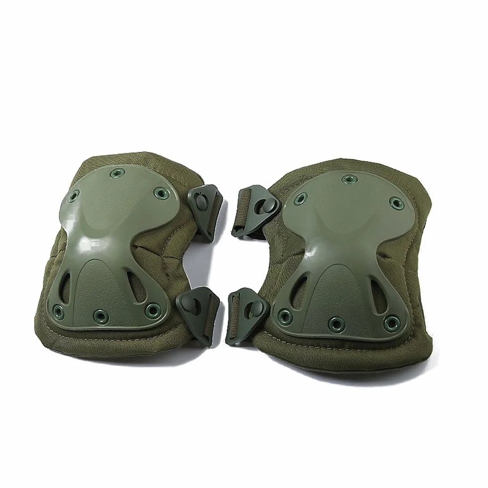 Ginocchiere e gomitiere combattimento tattico militare, protezione imbottita con scocca a X rigida