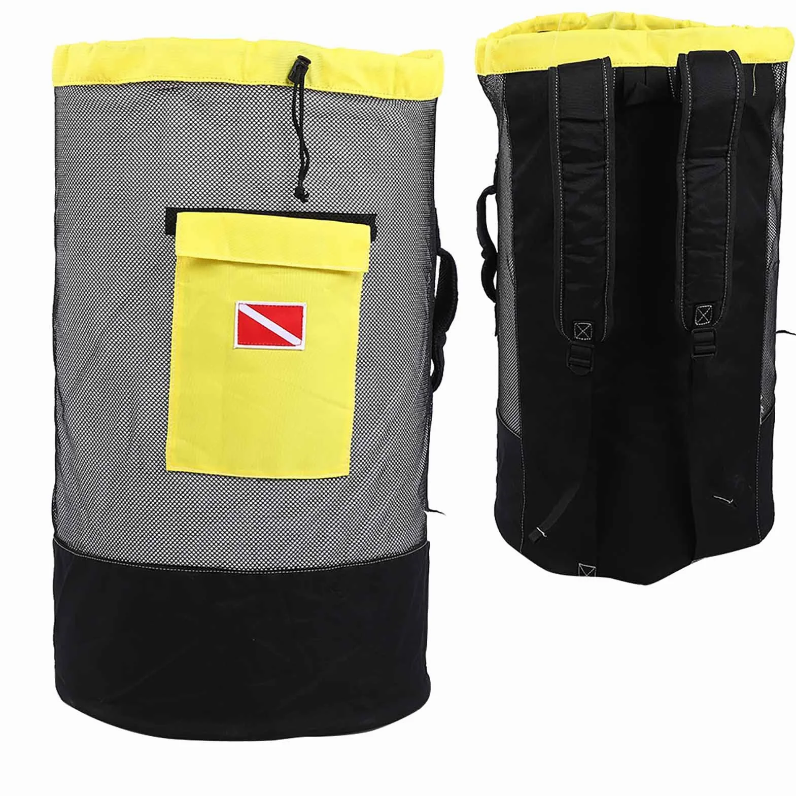 Tbest Borsa da Sub 80 Litri Zaino da Nuoto in Tessuto a Rete Traspirante con Tasche Multiple
