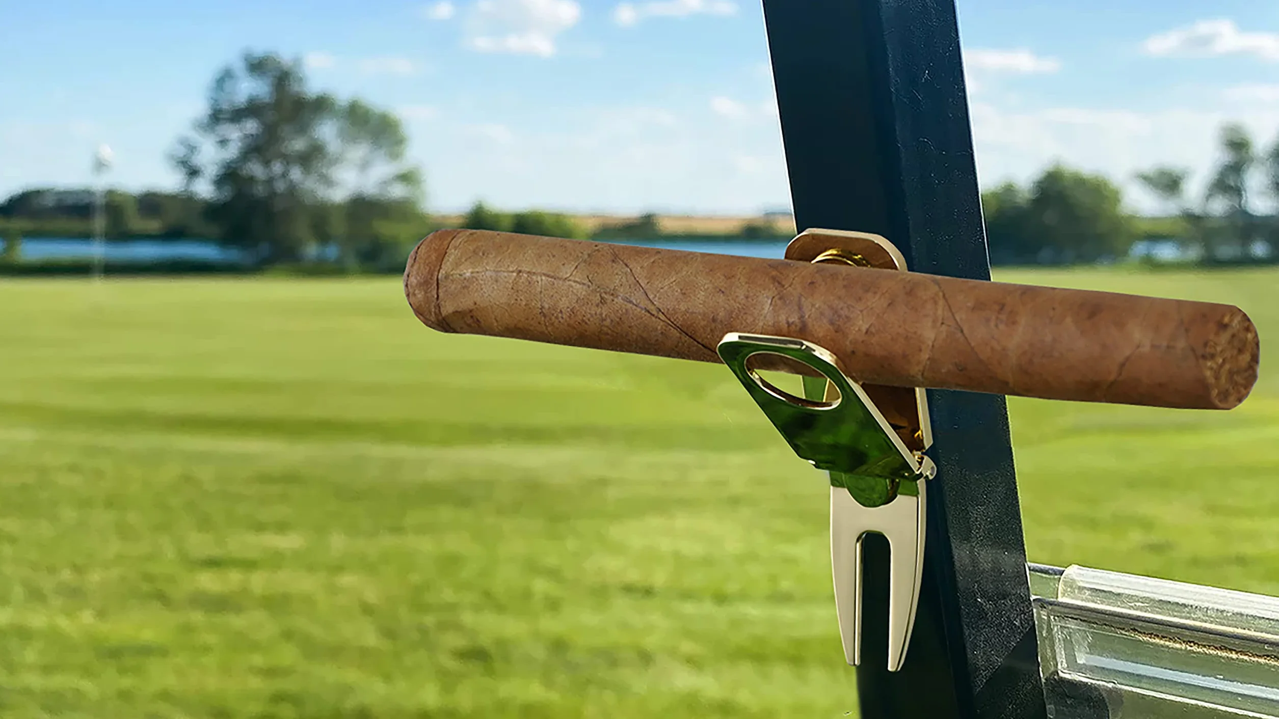 Strumento Magnetico 3 in 1 per Riparazione Forcella Golf e Marcatore Palline, Metallo Zinco Oro