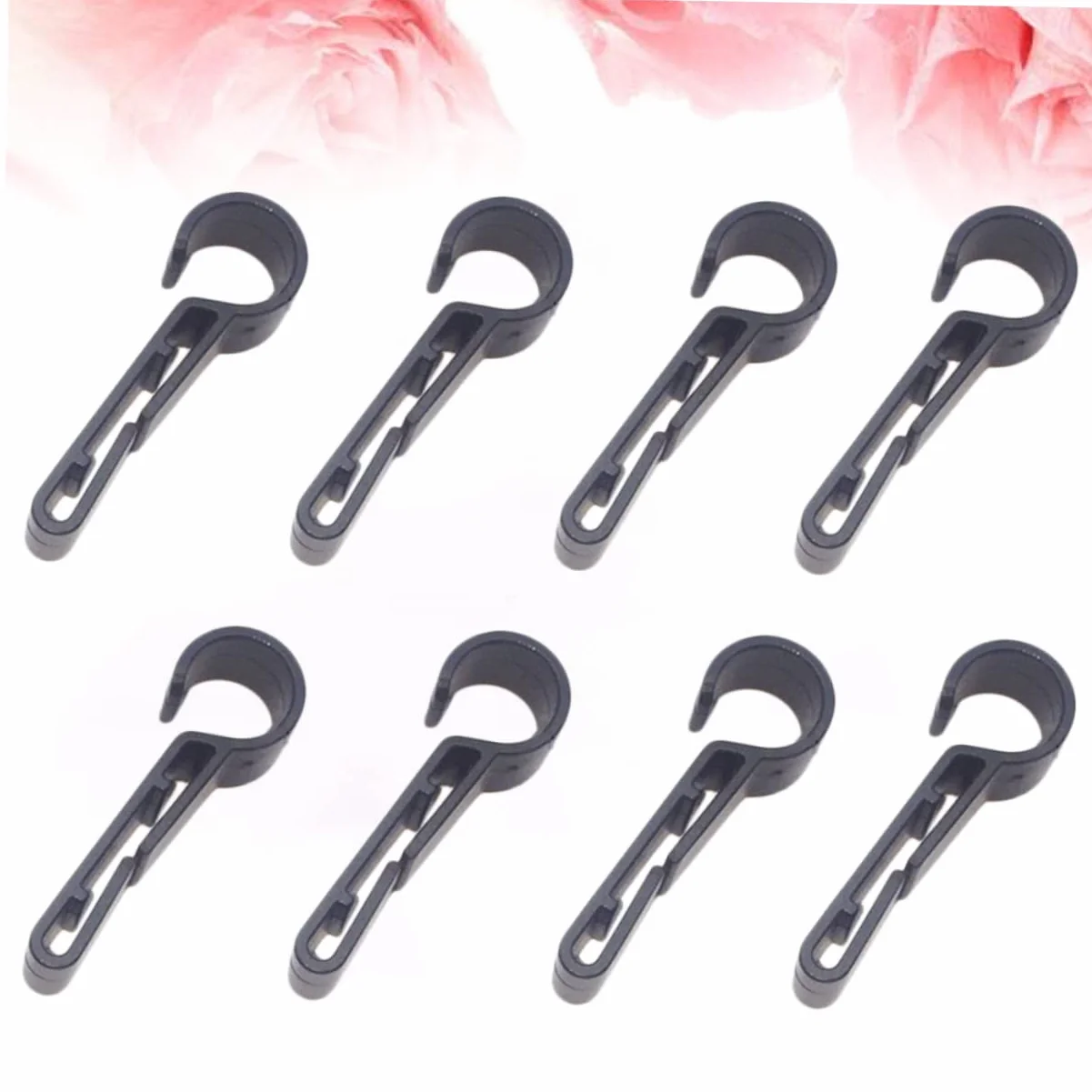 CLISPEED Set Di Fissaggio Per Luci Per Casco Nere Fermagli