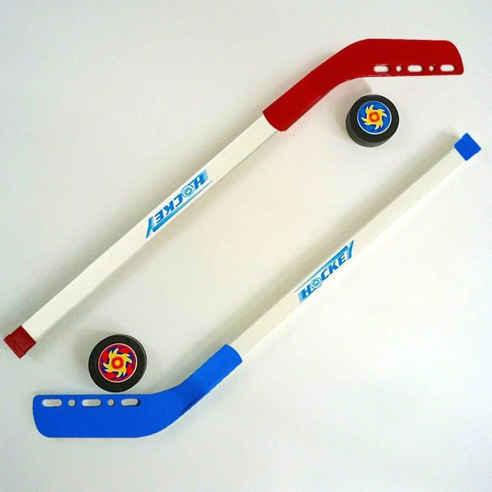Kids Street Hockey Puck Set 70 cm 2 Bastoncini Hockey Sport Allenamento Junior per Bambini