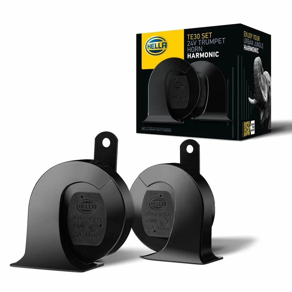 HELLA Tromba,HEAVY DUTY HORN TE30 SET,24V,110dB(A),Gamma frequenze da,410Hz,Gamma frequenze fino a,510Hz,Tono alto/Tono basso,elettrico,Quantità,2,3FH 940 800-821