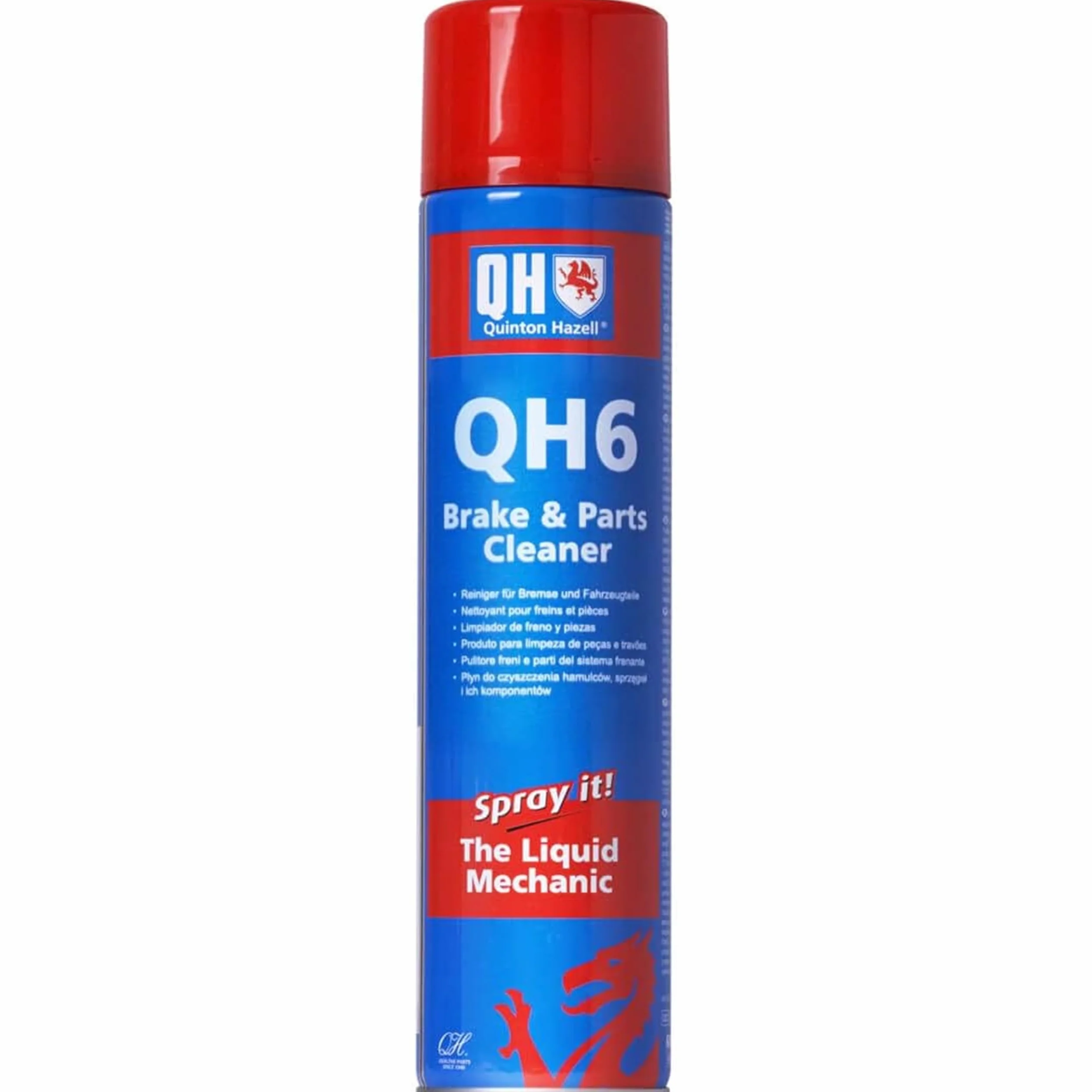 Quinton Hazell QH6 Pulitore Freni e Parti del Sistema Frenante - 600ml - Sgrassatore Potente per Auto Rimuove Olio, Grasso, Polvere e Cera