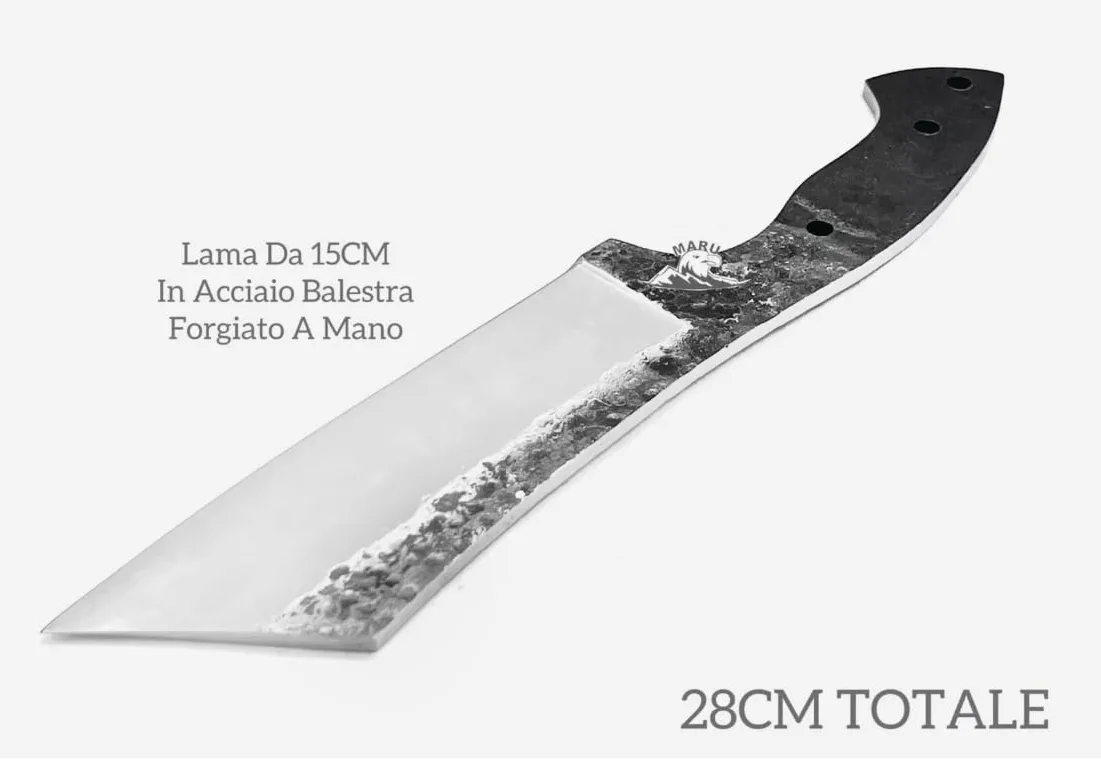 Lama Acciaio Balestra Blank Blade per Coltello Fai da Te Grezzo, Coltello Lama FIssa per Costruzione di COLTELLI caccia