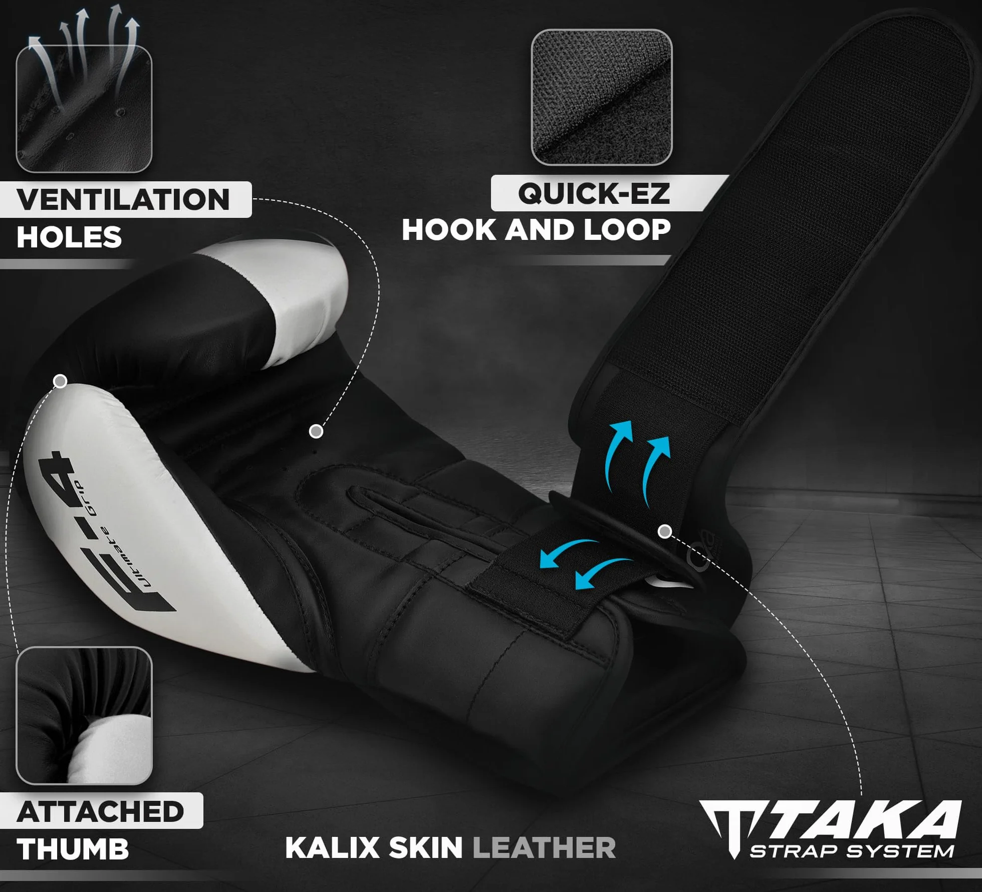 RDX Guantoni da Boxe Maya Hide Pelle Allenamento per Muay Thai Sparring 8 10 12 14 16 OZ
