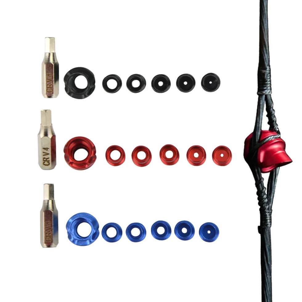 Arco Peep Sight per Compound con Nucleo intercambiabile in lega di alluminio e Visiera