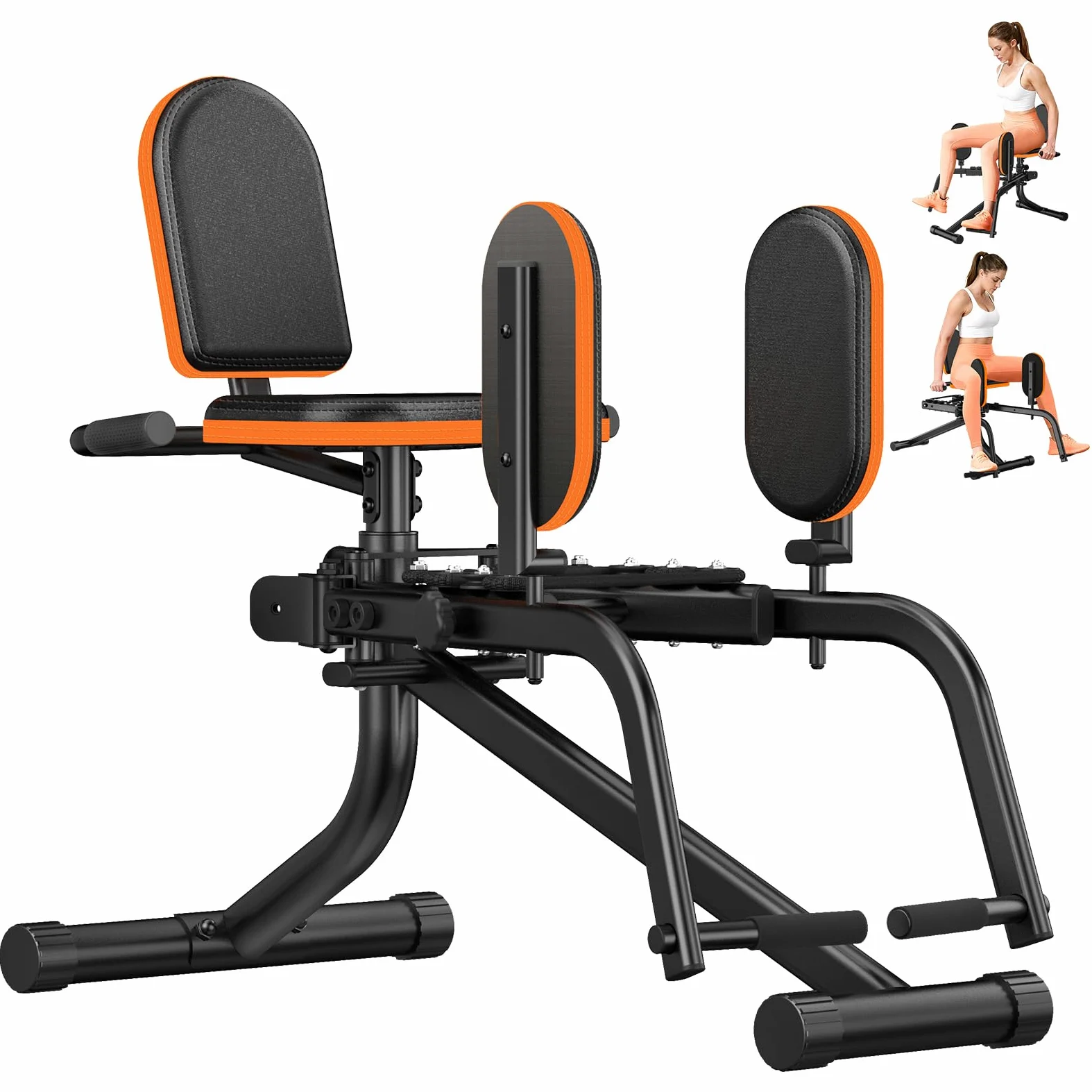 HXD-ERGO Macchina per Abduzione dell’Anca per Casa, Glute Trainer con Resistenza Regolabile, Attrezzo per Allenamento Glutei e Cosce, Compatta