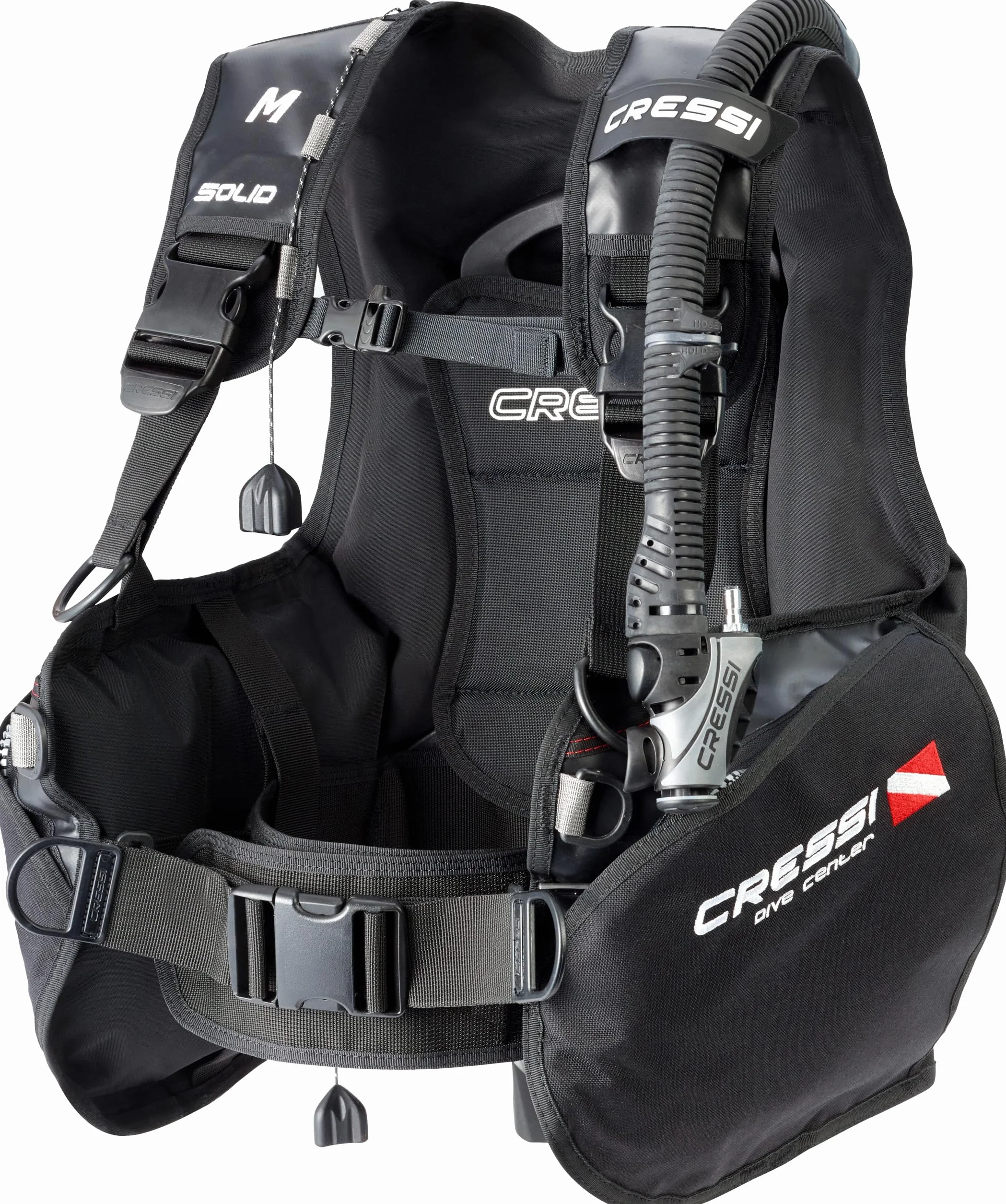 Cressi Solid Bcd Dive Center Edition Giubbotto Immersioni Assetto Variabile GAV Nero Unisex Adulto