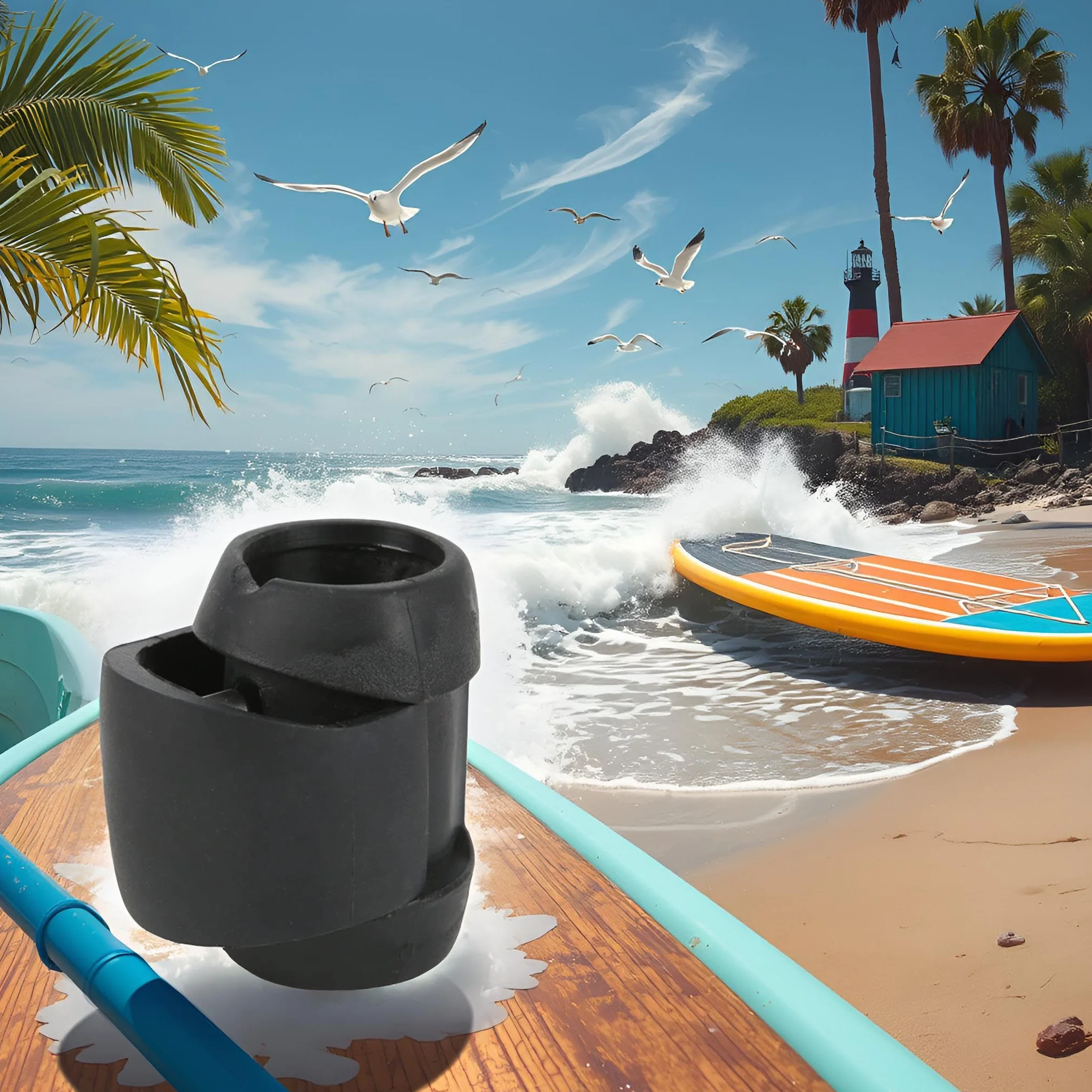Alomejor Morsetto Paddle Surf in Acciaio Inox PVC 26-29mm