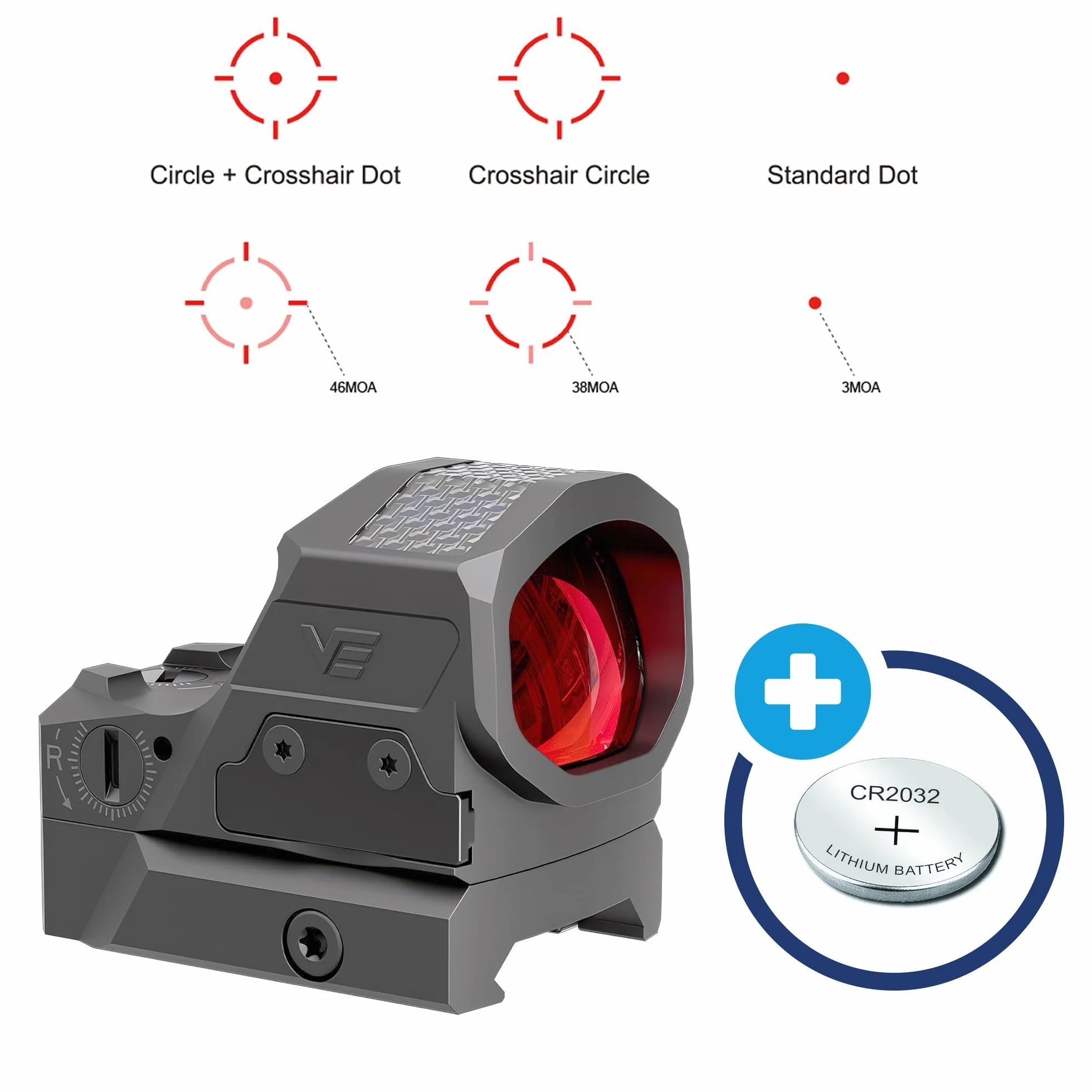 Vector Optics Frenzy-X 1x19x26 MRS GenII Solare Red Dot Pistola Mirino