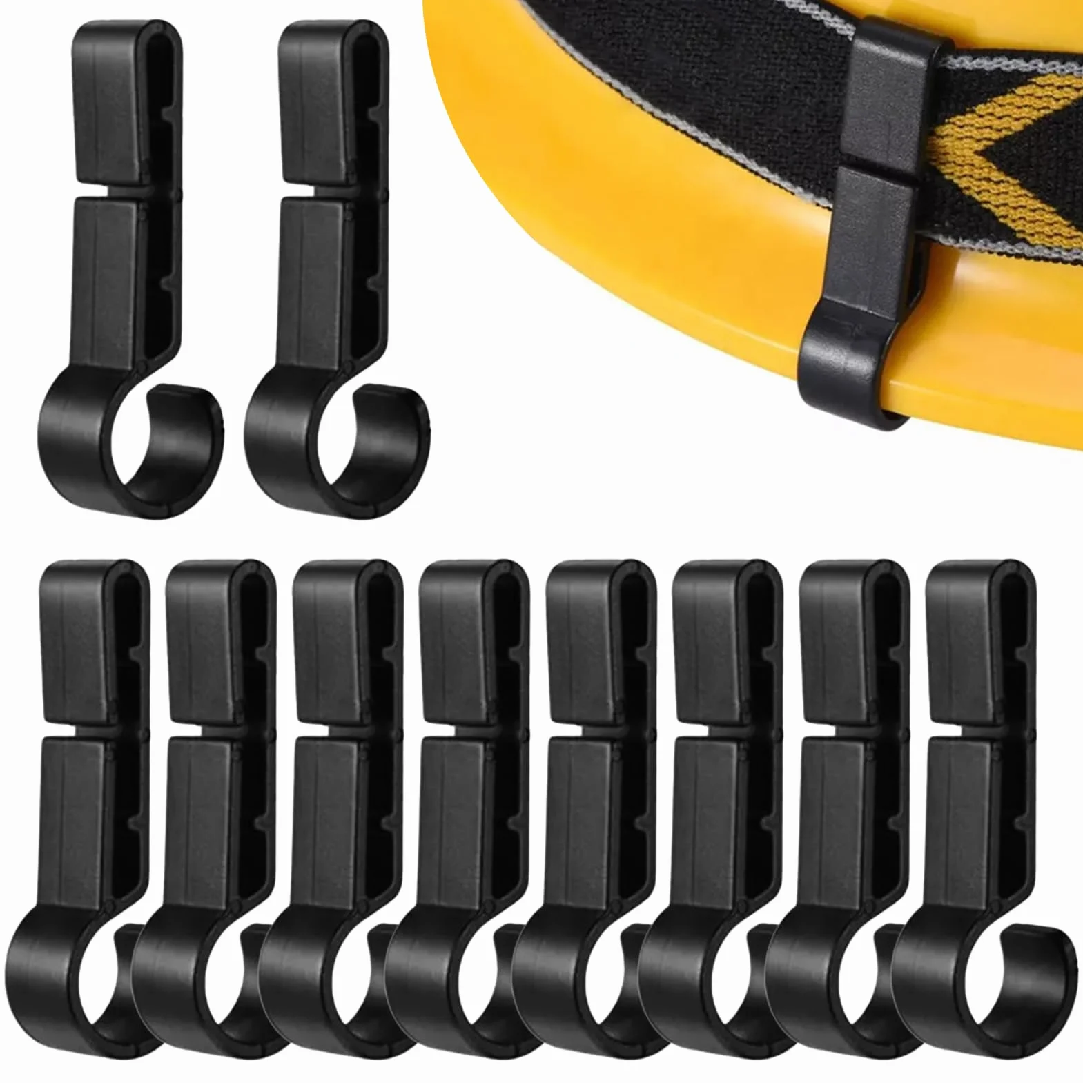 Clip Per Lampade Frontali Da Caschetto, Set Ganci Sicuri - Accessorio Per Caschi Da Lavoro