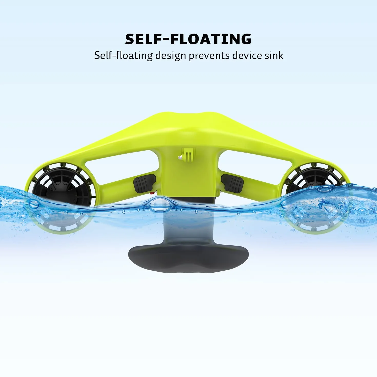 Asiwo Scooter Subacqueo PRO Elettrico Seascooter a Doppio Motore Impermeabile con Action Camera Mount